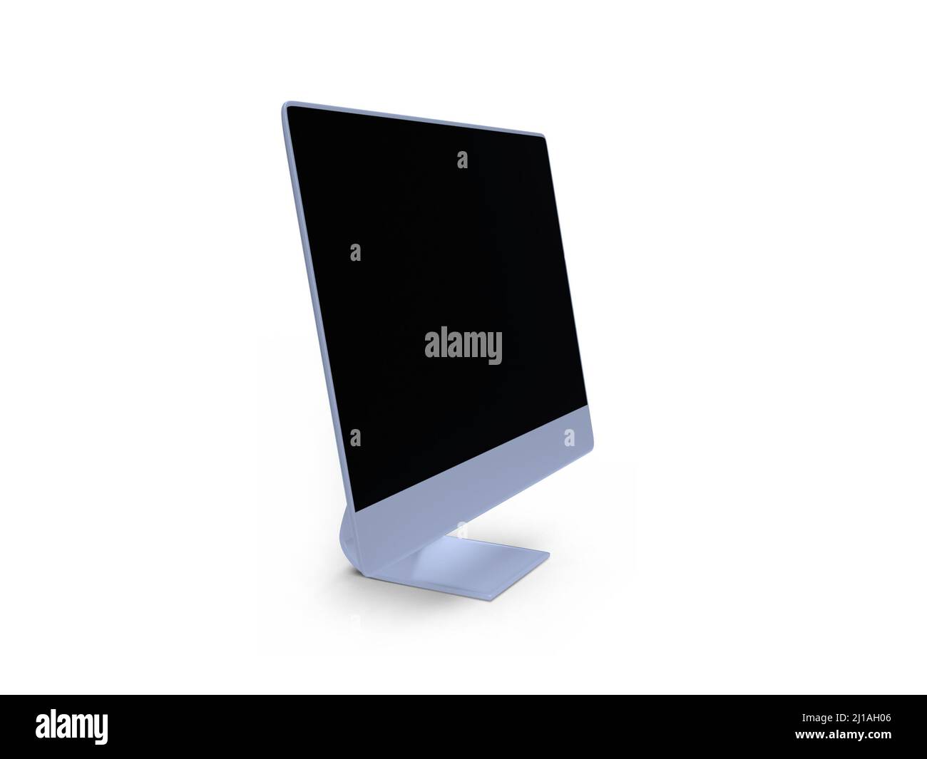 Desktop computer 3D Illustrazione Mockup scena su sfondo isolato Foto Stock