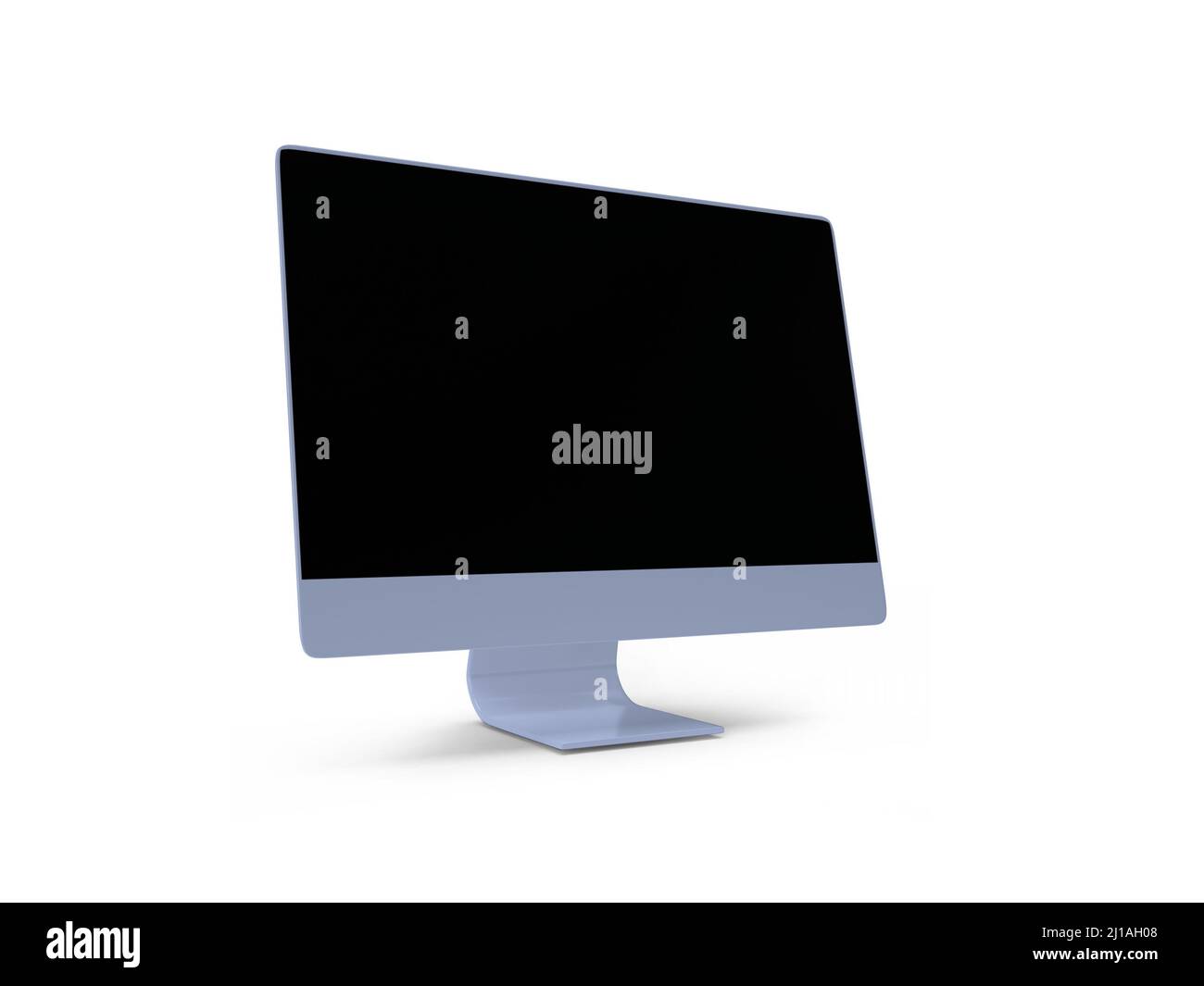 Desktop computer 3D Illustrazione Mockup scena su sfondo isolato Foto Stock