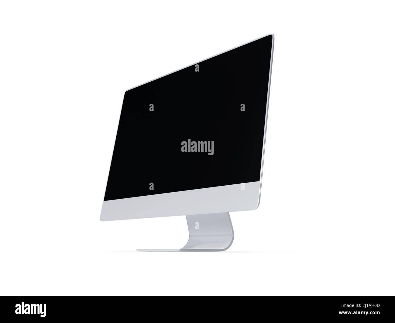 Desktop computer 3D Illustrazione Mockup scena su sfondo isolato Foto Stock