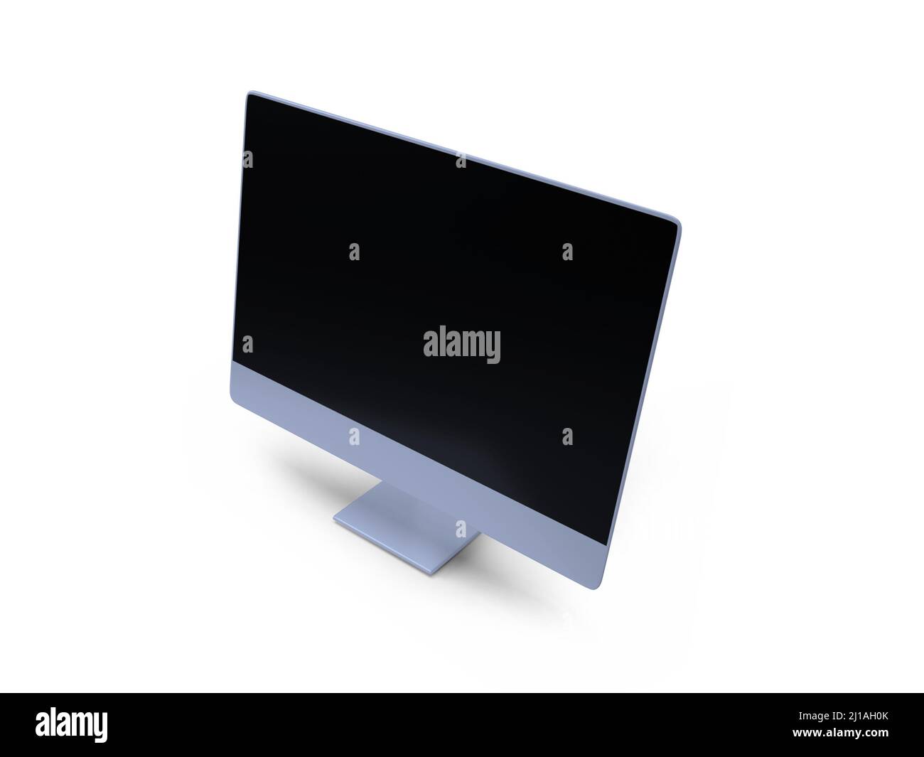 Desktop computer 3D Illustrazione Mockup scena su sfondo isolato Foto Stock