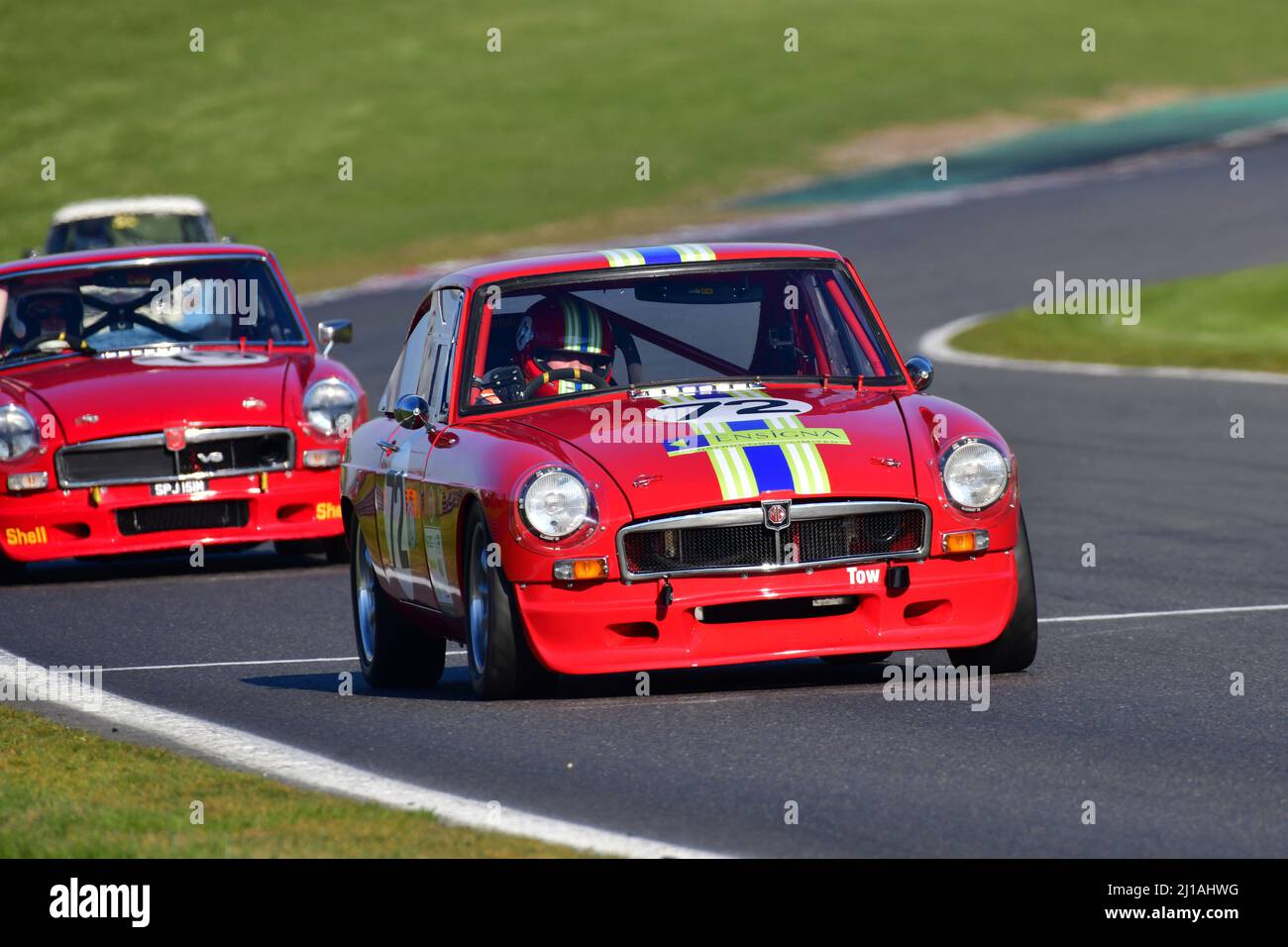 Steve Wells, MG BGT V8, BCV8 Championship, una gara di venti minuti, con MGB, MG C e MGBV8, standard o modificati, Equipe Classic Raci Foto Stock