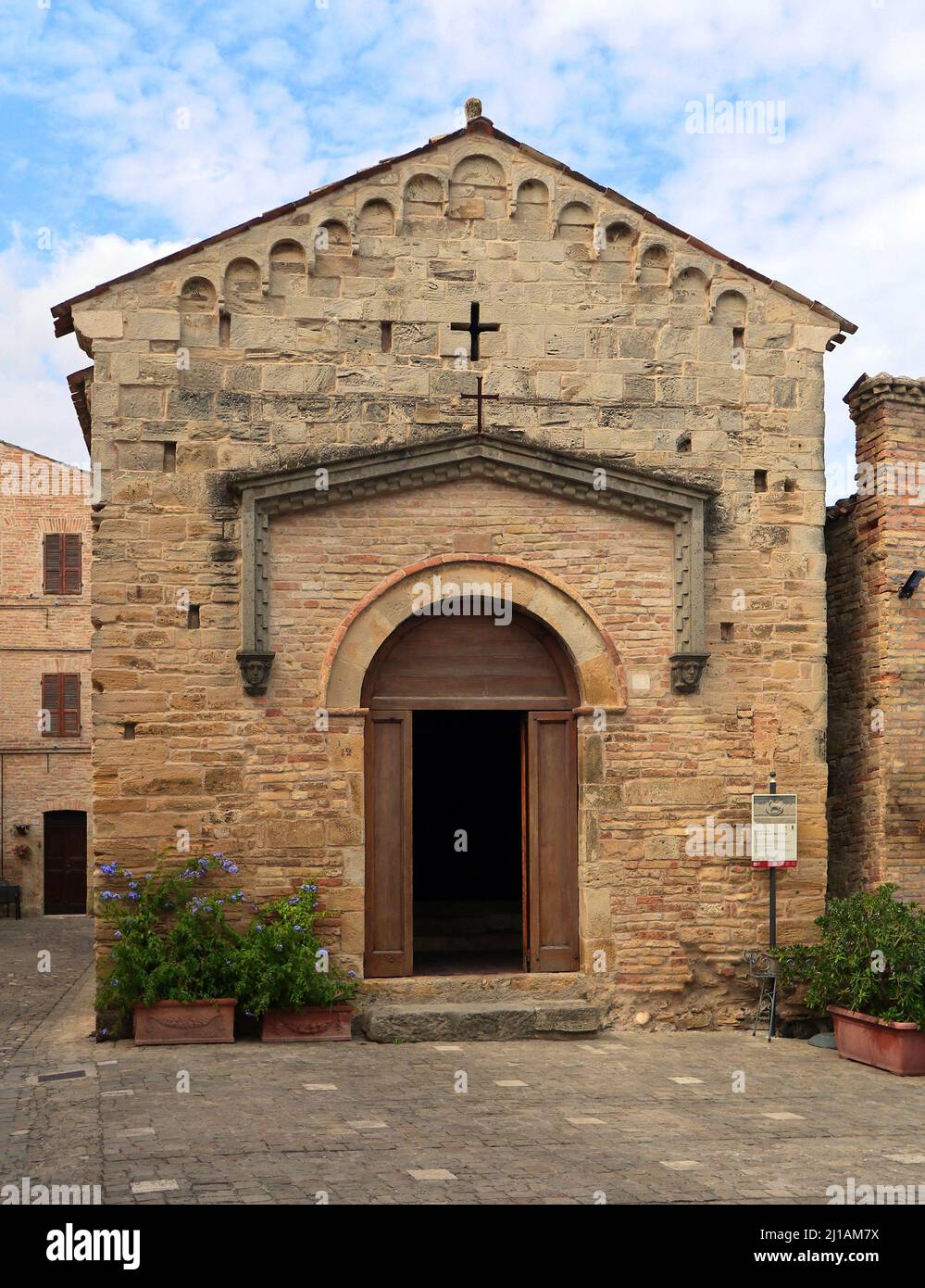 Torre di Palme. Chiesa di San Giovanni Battista. Foto Stock