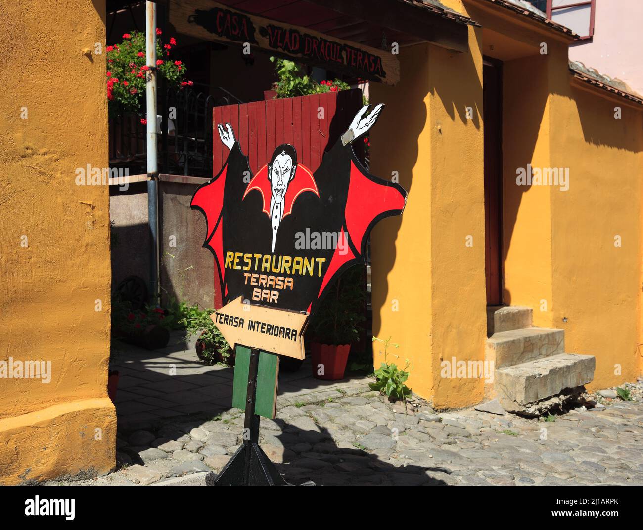 Das in modo genannte Draculahaus, angeblicher Geburtsort von Vlad III. Draculea, Sighisoara, Schäßburg, Saxoburgum, im Kreis Mures in Siebenbürgen, Rumänie Foto Stock