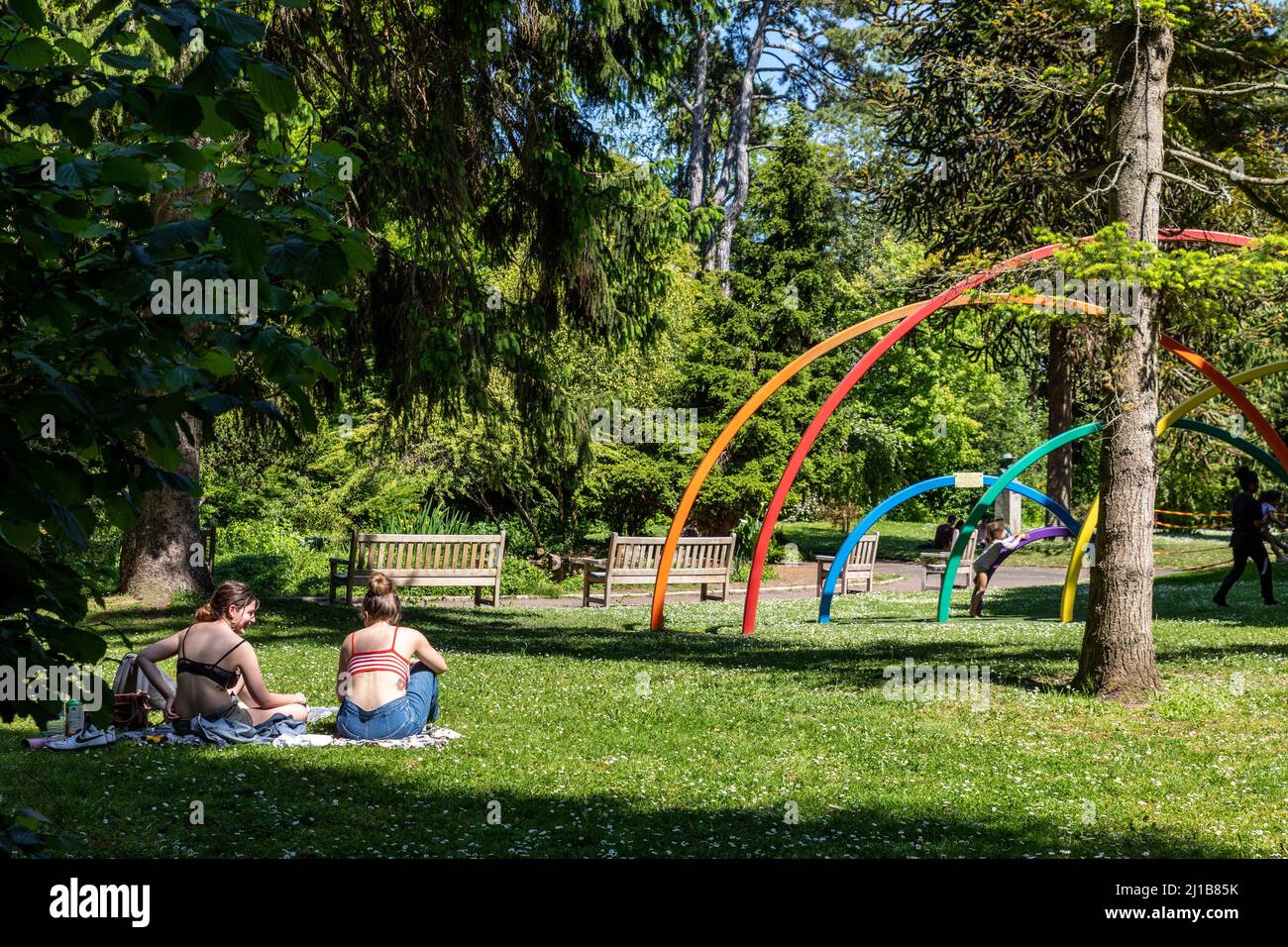 ATMOSFERA BUCOLICA, GIARDINO BOTANICO, CAEN, CALVADOS, NORMANDIA, FRANCIA Foto Stock