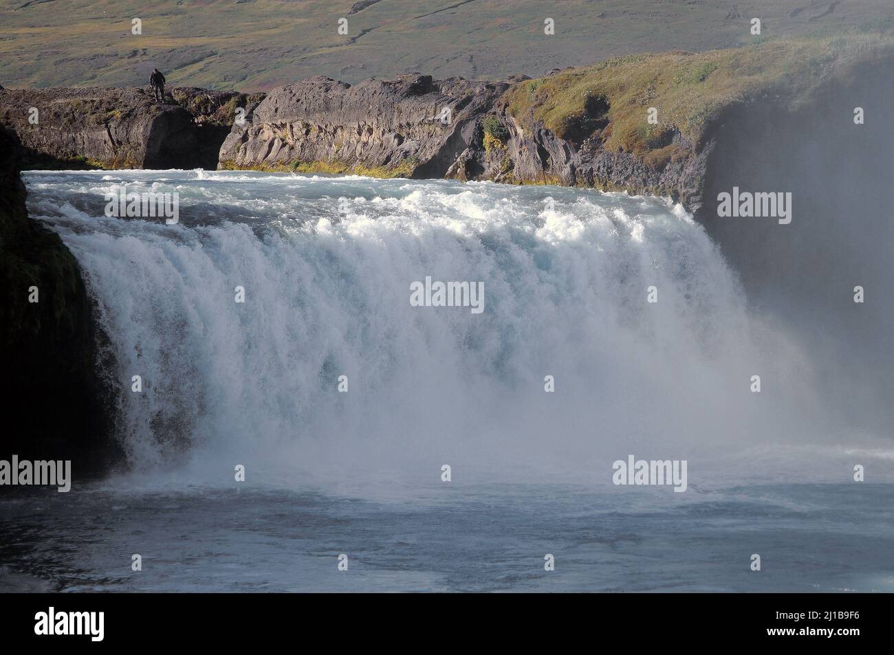 Godafoss sul fiume Skjálfandafljót. Caduta totale di circa 40 metri. Foto Stock