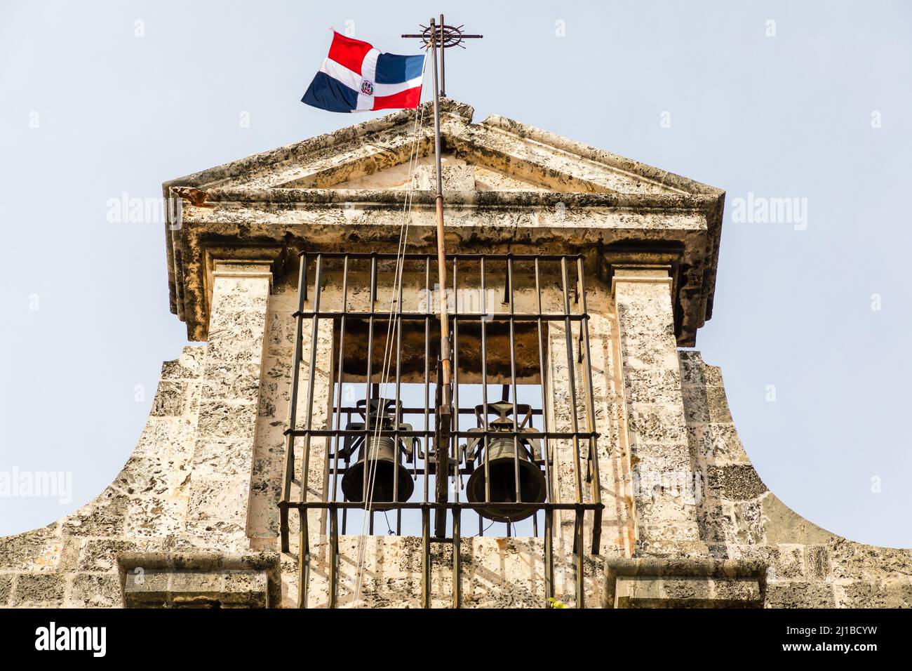 LA CASA DE LOS JESUITAS, QUARTIERE COLONIALE INSERITO COME SITO PATRIMONIO DELL'UMANITÀ DALL'UNESCO, SANTO DOMINGO, REPUBBLICA DOMINICANA Foto Stock