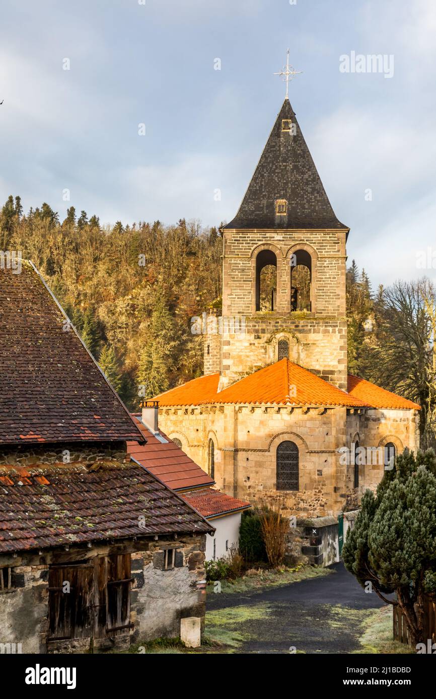CHIESA DI MONTFERMY, (63) PUY DE DOME, AUVERGNE Foto Stock