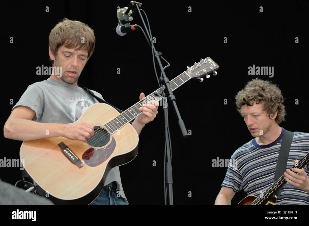 Lee Mavers e John Power- The laa's, V2005, Hylands Park, Chelmsford, Essex, Regno Unito - 20 agosto 2005 Foto Stock