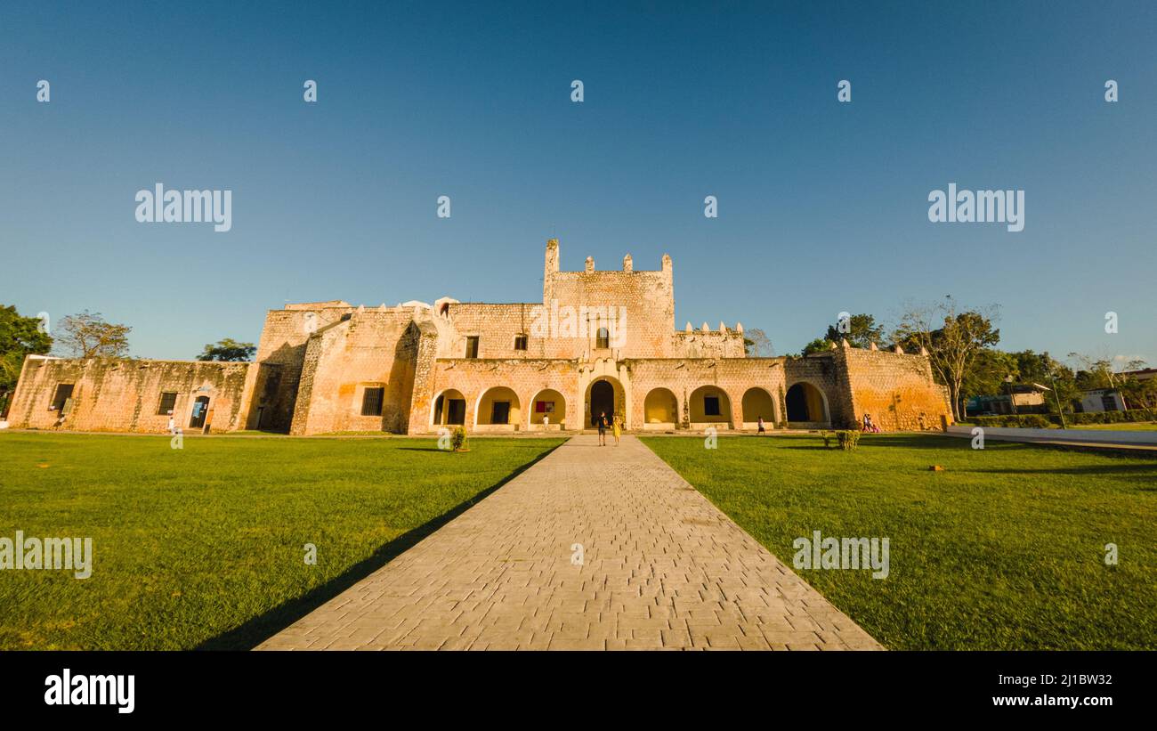 Convento di San Bernardino di Siena a Valladolid, Messico. Conquista spagnola. Foto Stock
