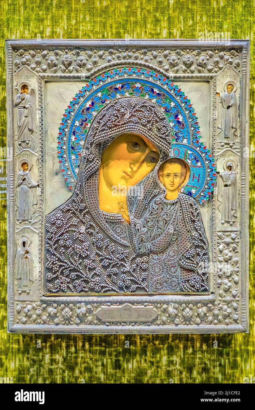 Icon nel San Diego Museum of Art di Balboa Park, San Diego, California, USA. Foto Stock