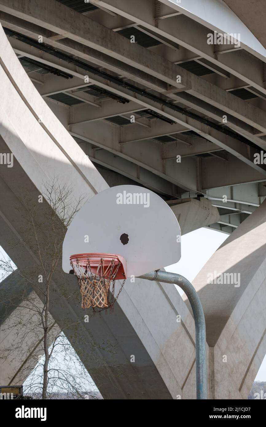 Canestro da basket Foto Stock