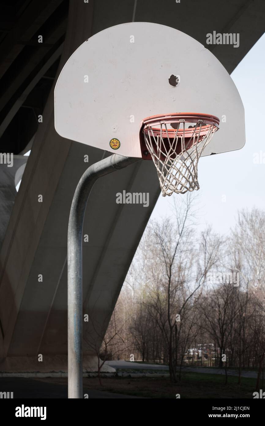 Canestro da basket Foto Stock