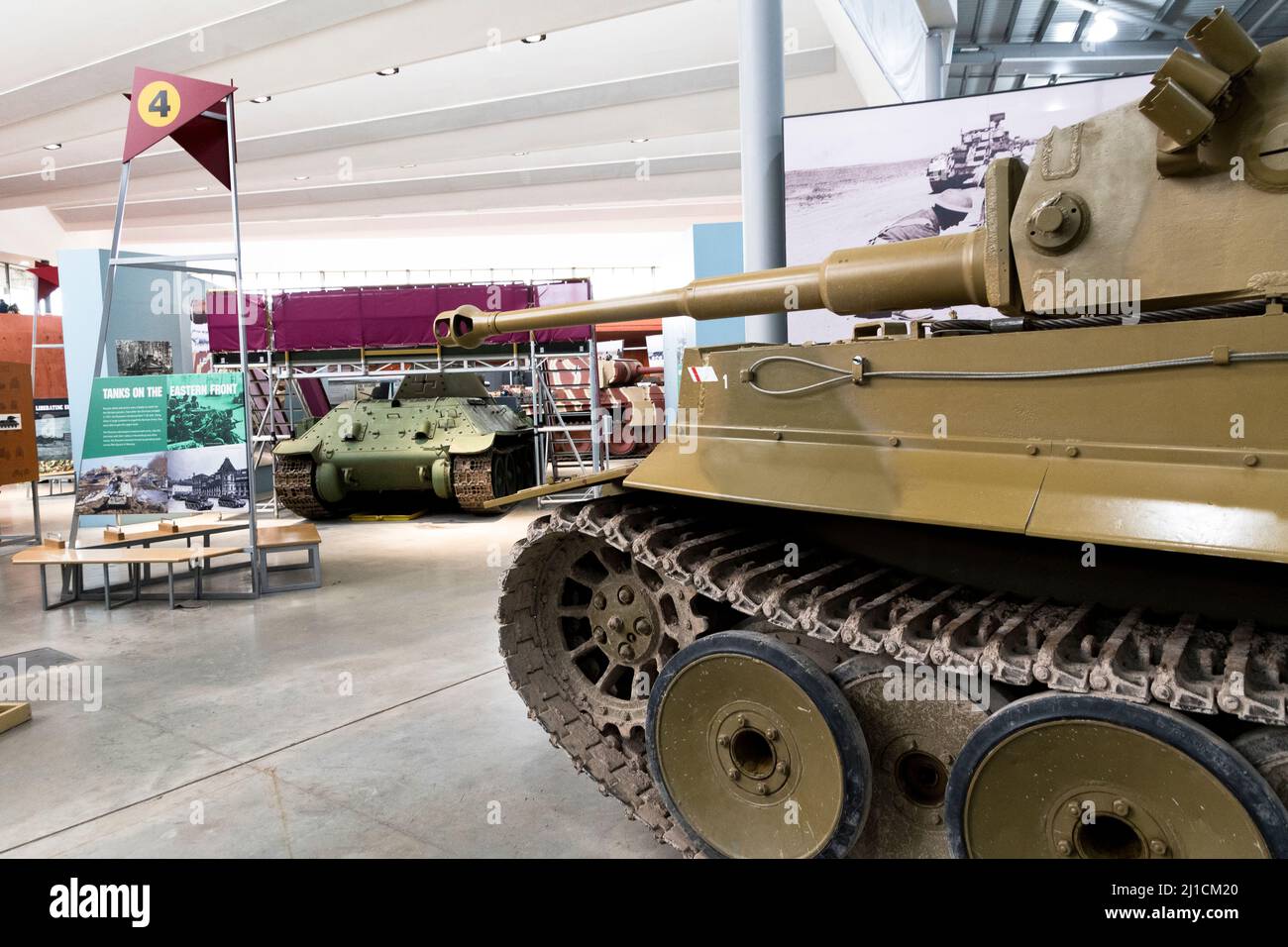 Tiger 131 Tank al Bovington Tank Museum, Dorset Foto Stock