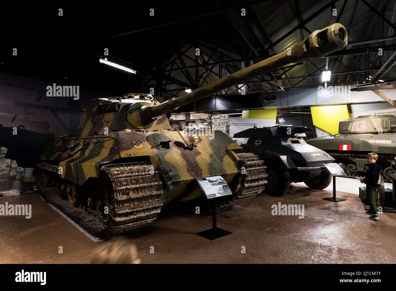 Re tedesco Tiger al Bovington Tank Museum, Dorset Foto Stock
