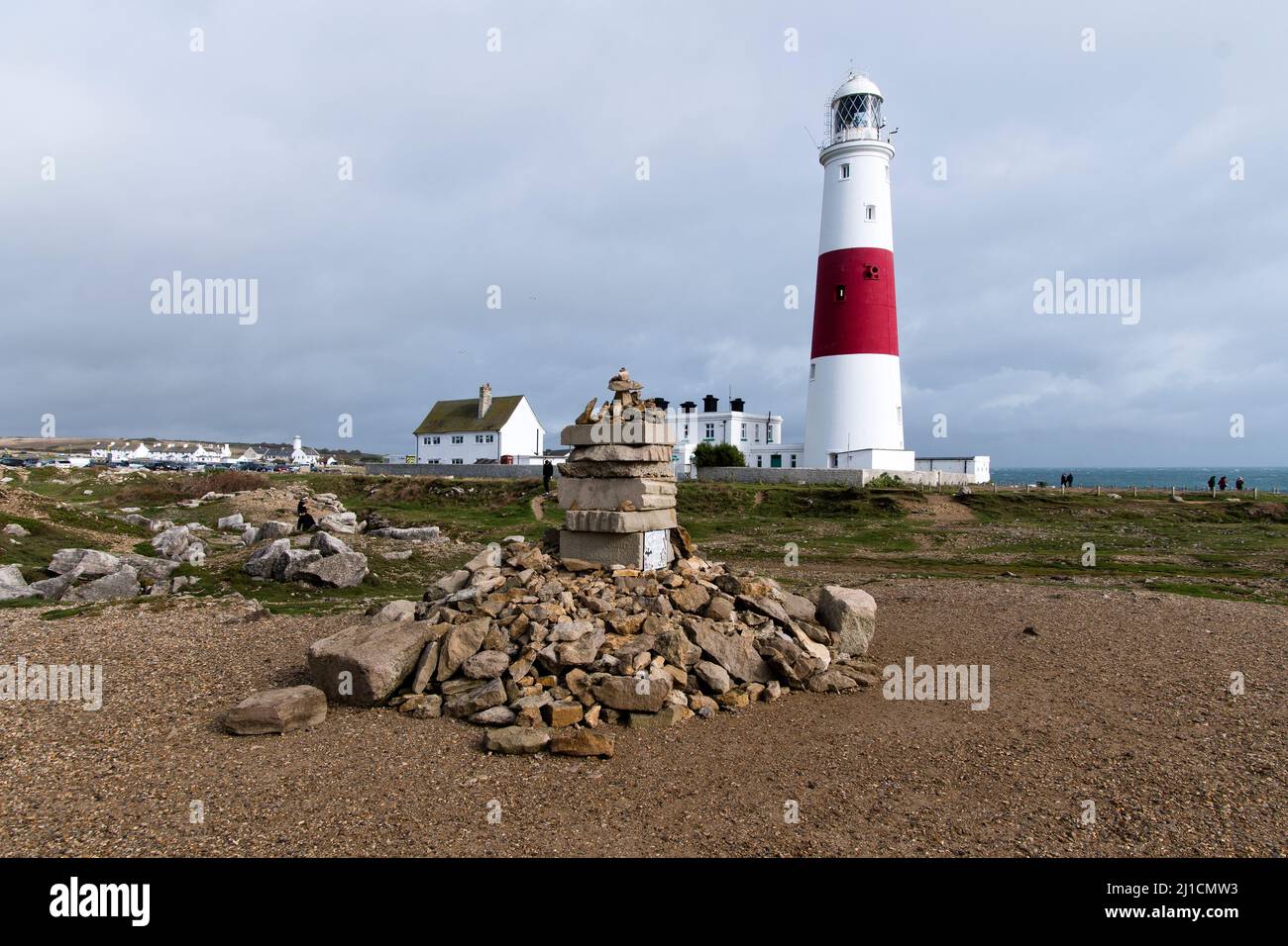 Portland Bill Lighthouse, Weymouth Dorset, Foto Stock