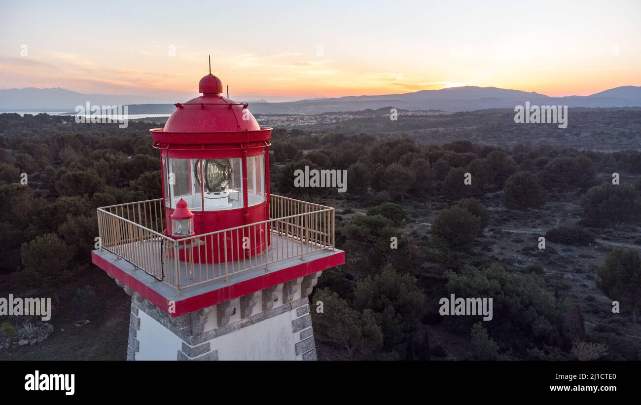 Le phare de Cap Leucate Foto Stock