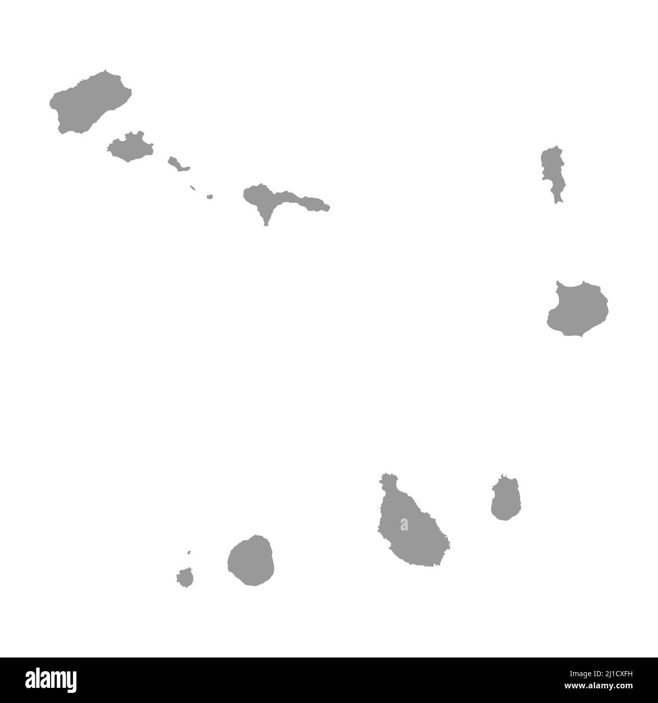 Capo verde map Foto e Immagini Stock in Bianco e Nero - Alamy