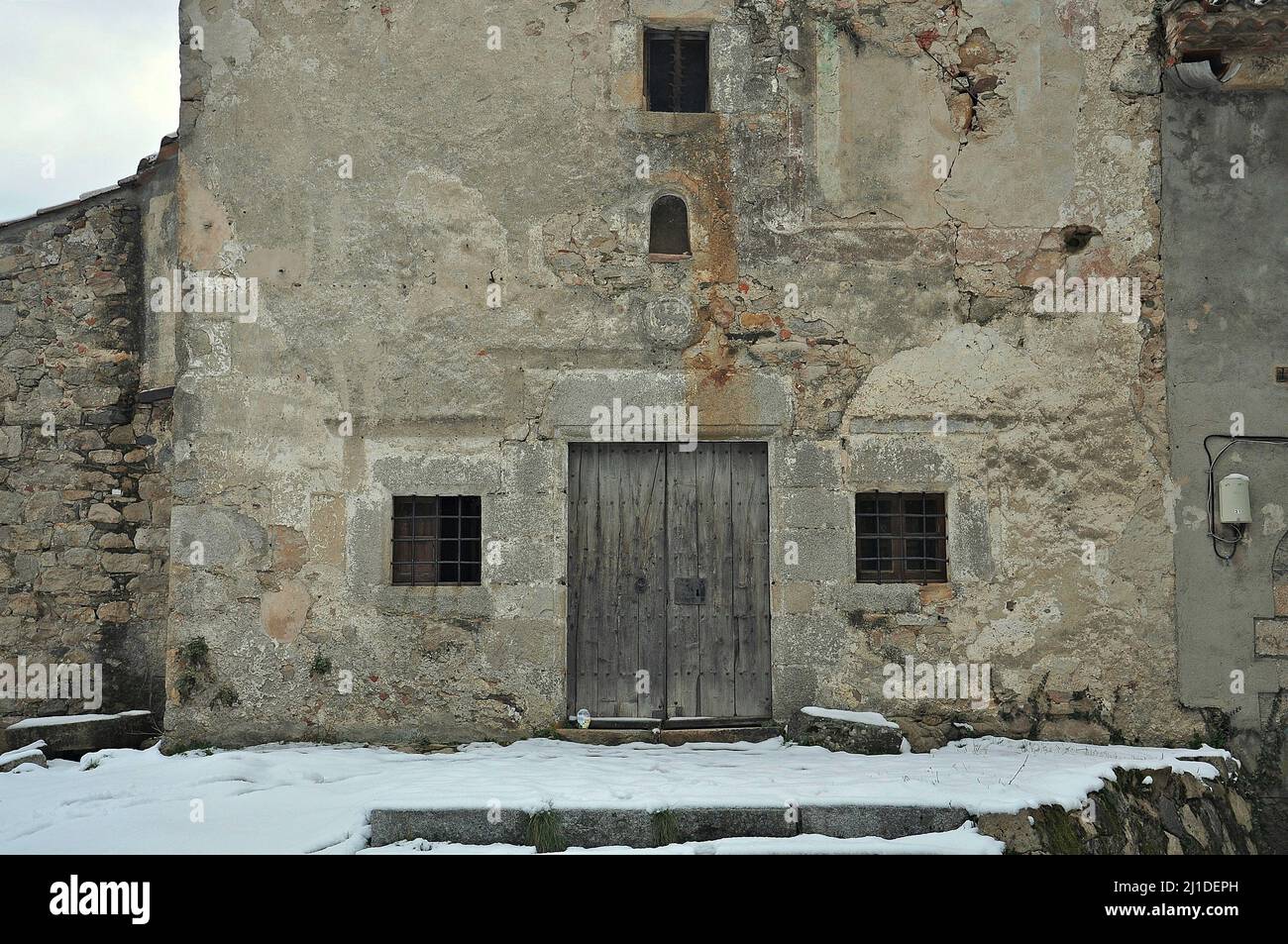 Eremo di Santa Fe nella regione di Santa Fe del Montseny Valles Provincia Orientale di Barcellona,Catalogna,Spagna Foto Stock