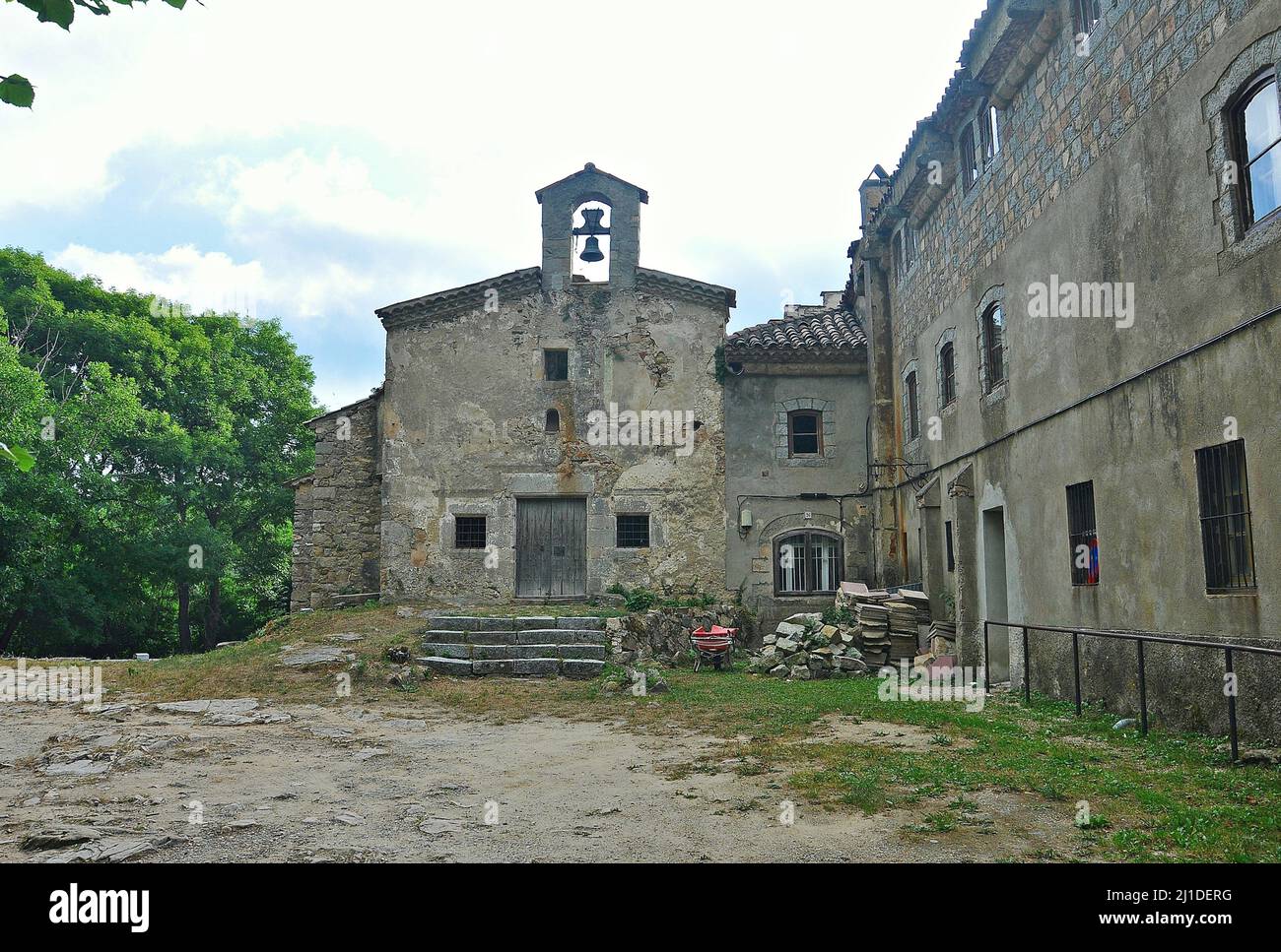 Eremo di Santa Fe nella regione di Santa Fe del Montseny Valles Provincia Orientale di Barcellona,Catalogna,Spagna Foto Stock