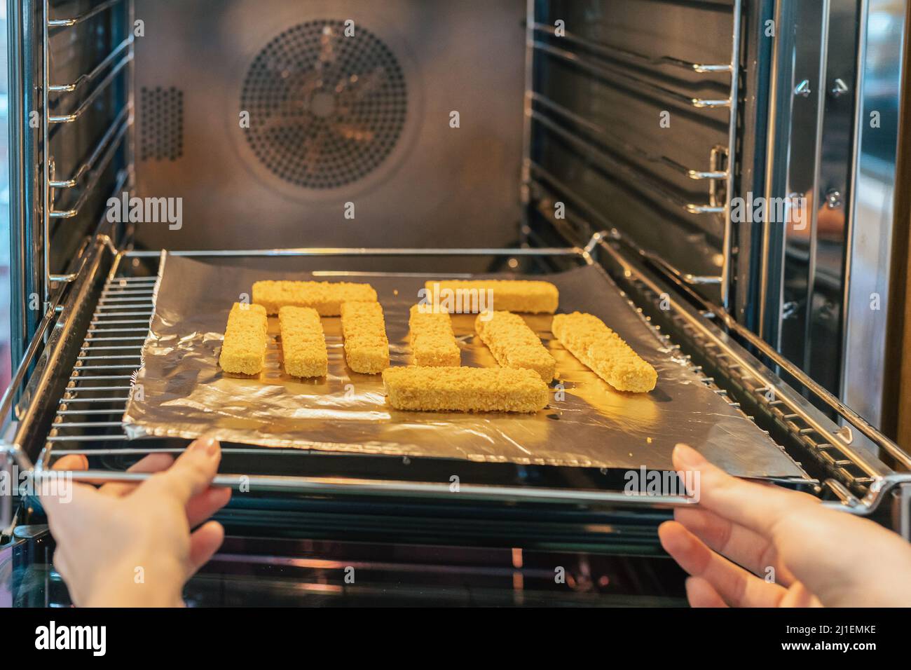 Cibo spazzatura, cibi di convenienza, fast food per riscaldare Foto Stock