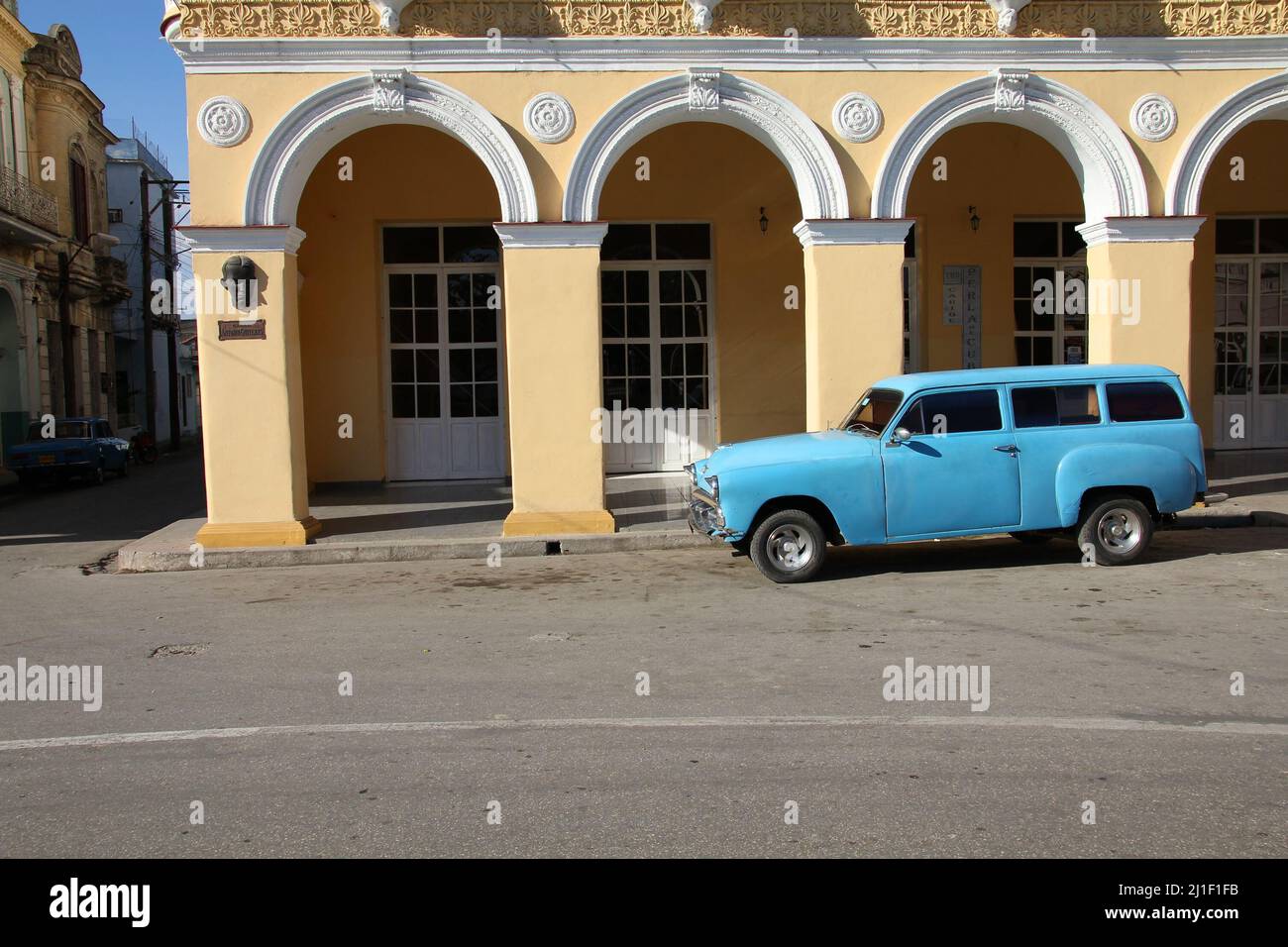SANCTI SPIRITUS, CUBA - 6 FEBBRAIO 2011: Auto d'epoca classica 'yank Tank' a Sancti Spiritus. Cuba ha uno dei più bassi tassi pro capite di veicoli nel Foto Stock