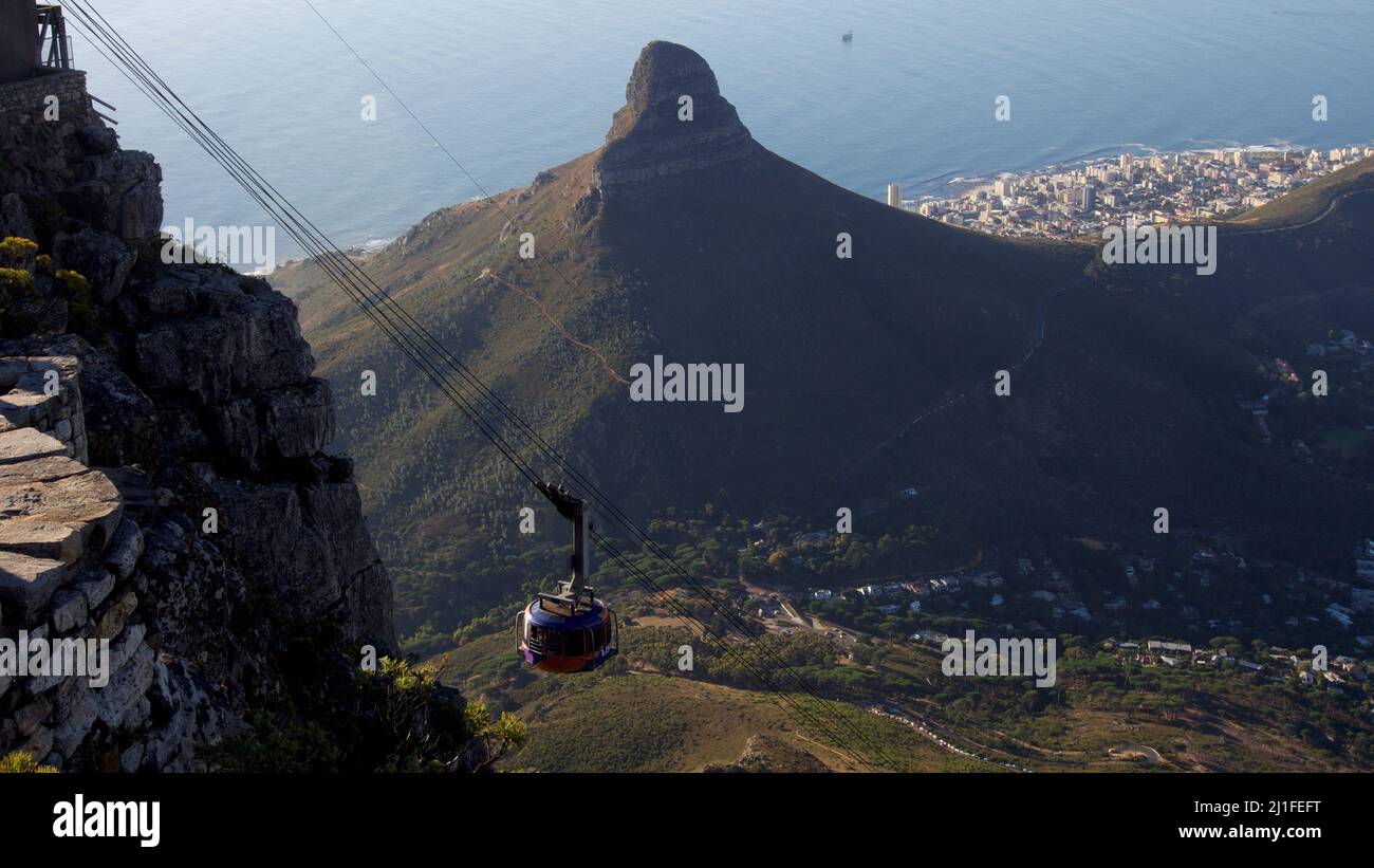 La Cabinovia di Table Mountain Foto Stock