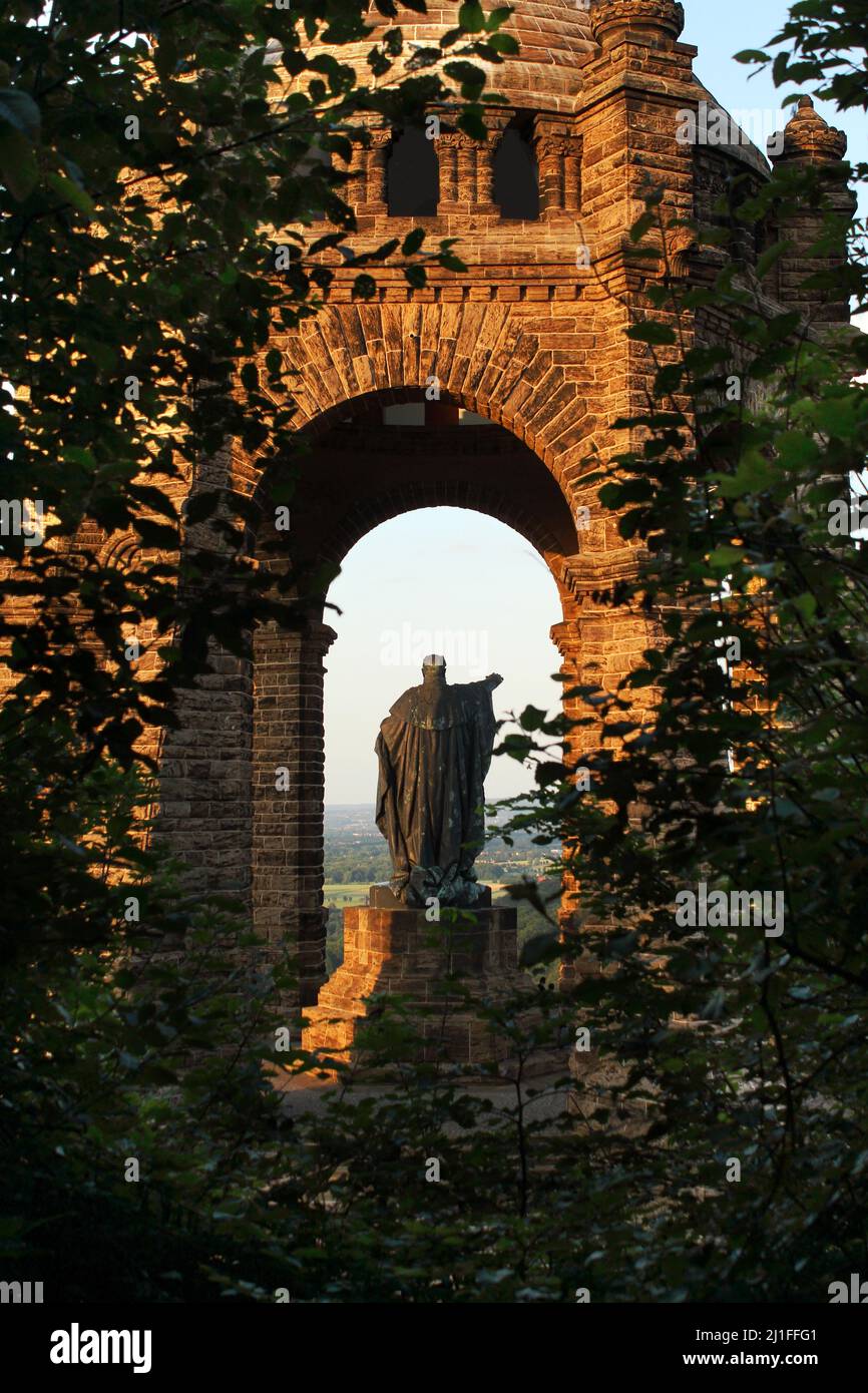 Das Kaiser Wilhelm Denkmal von der Rückseite Foto Stock