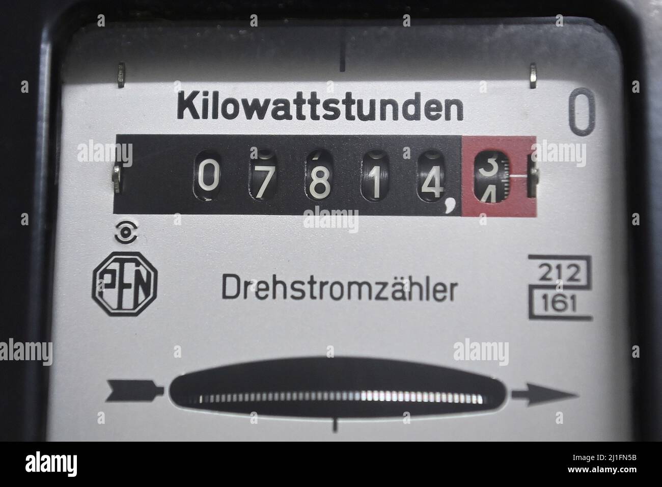 Aumento del prezzo dell'elettricità, costi dell'elettricità, prezzo dell'elettricità, costi dell'energia elettrica, prezzo a spirale, contatore elettrico, costi aggiuntivi, costi di noleggio. Fornitore di energia elettrica, cambio fornitore, cambio fornitore, Dehstromzaehler, esplosione dei prezzi. Foto Stock