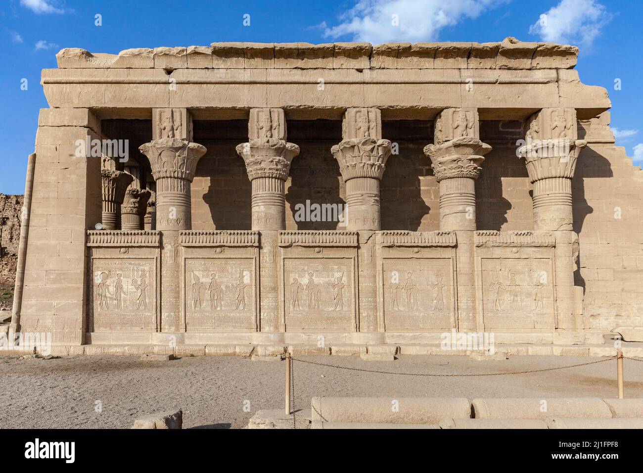 Mammisi romana, o casa di nascita, nel complesso del Tempio di Dendera Foto Stock