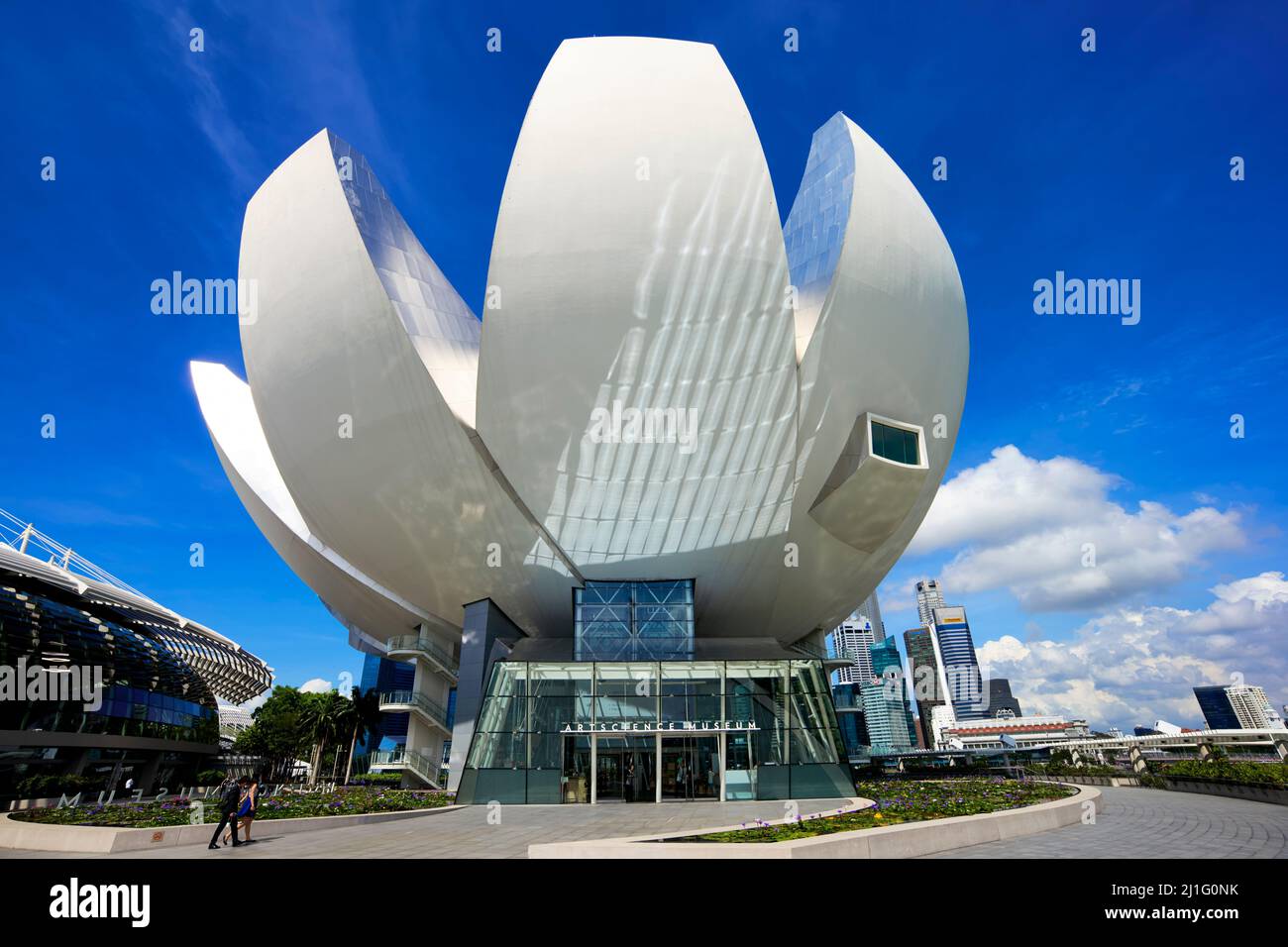 Singapore. Il Museo ArtScience a Marina Bay Foto Stock