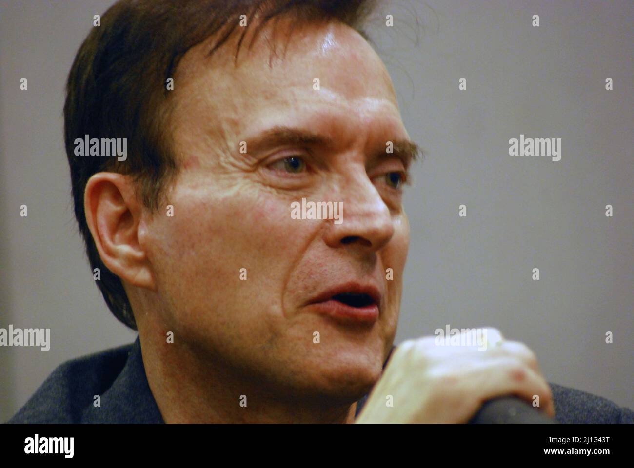 Attore di voce americano, comico, impressionista & musicista, Billy West, conosciuto per Bugs Bunny in Space Jam, Ren & Stimpy Show, Futurama, spitting Image. Foto Stock