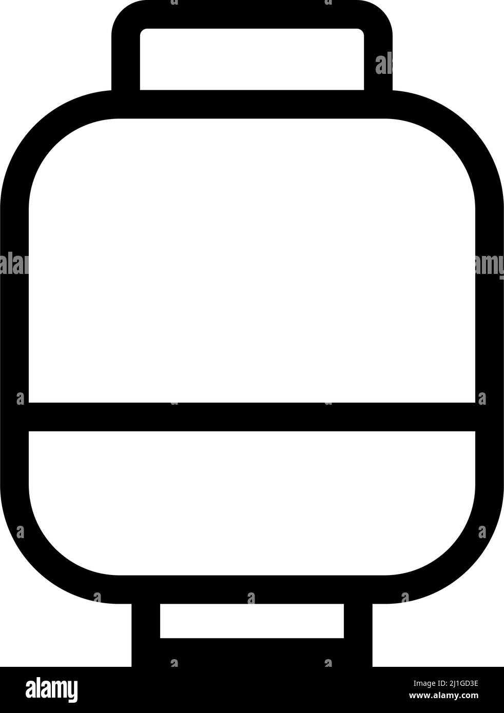 Icona gas propano semplice. Vettore modificabile. Illustrazione Vettoriale