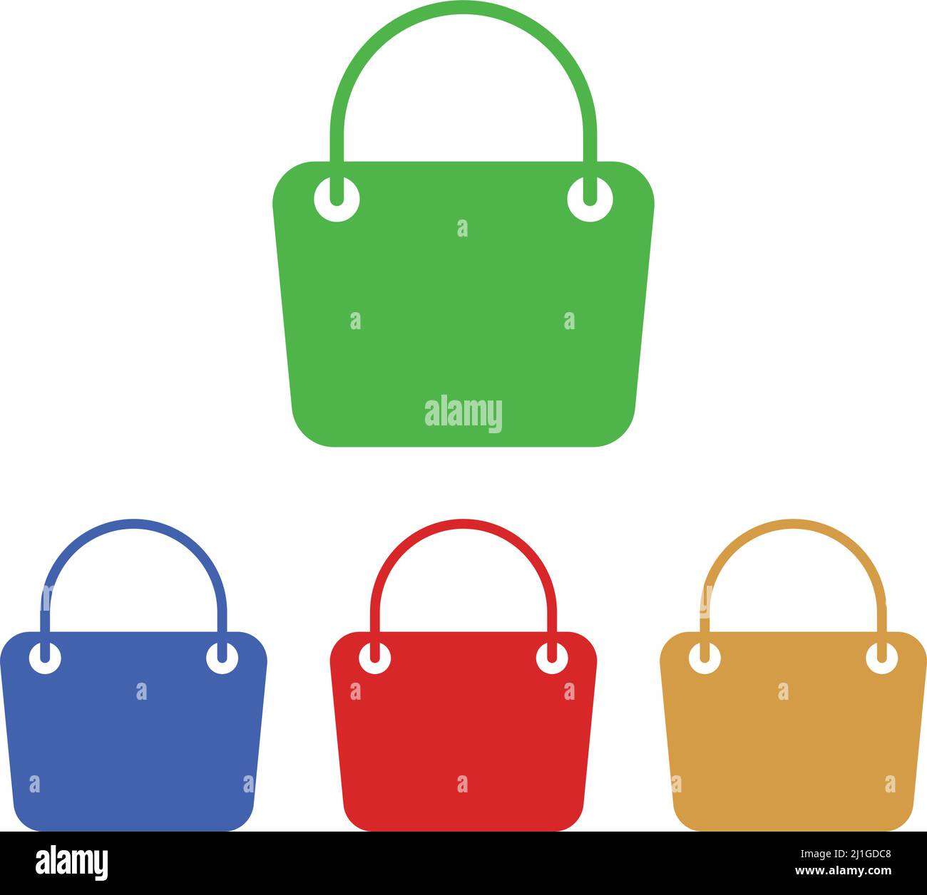 Icone colorate delle borse. Vettore modificabile Immagine e Vettoriale -  Alamy
