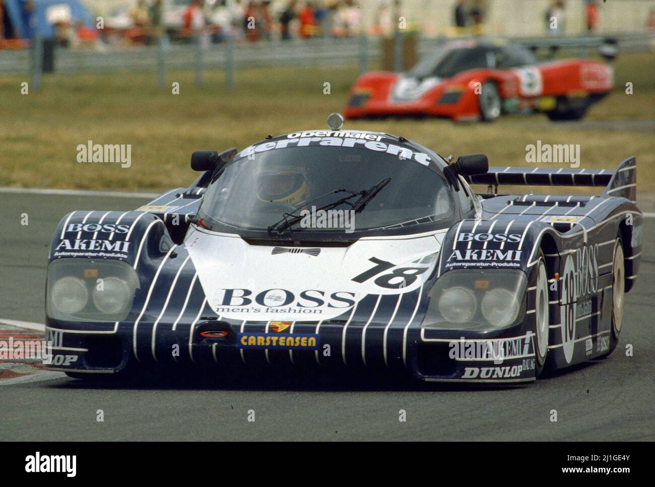 Axel Plankenhorn (GER) Desire Wilson (ZA) Jurgen Lassig (GER) Porsche 956 Turbo Cl C Obermaier Racing Boss Foto Stock