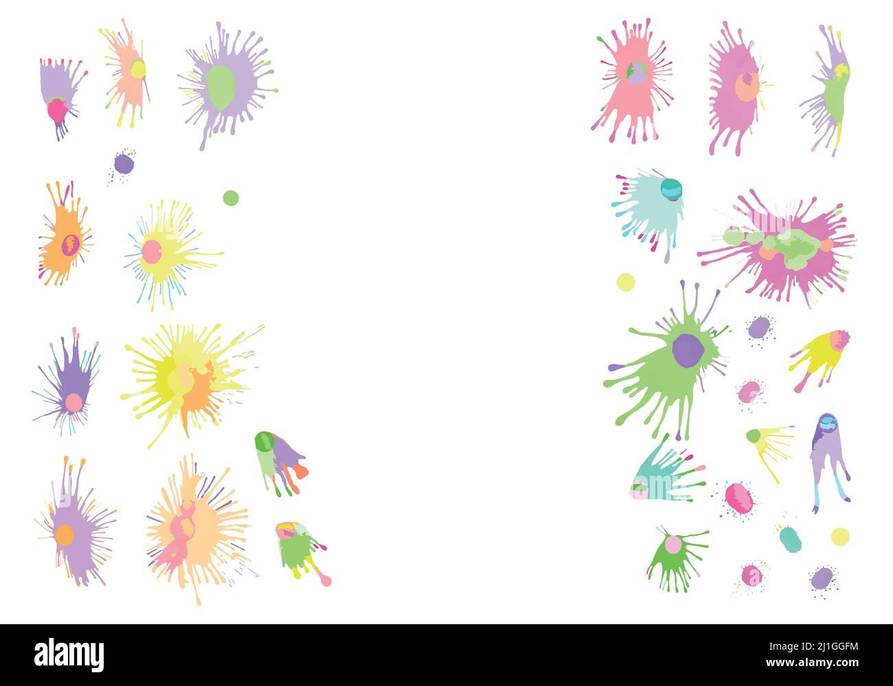 Texture acquerello reale. Sfondo con watercolor disegnato a mano. Illustrazione di acquerelli vettoriali multicolore. Illustrazione Vettoriale