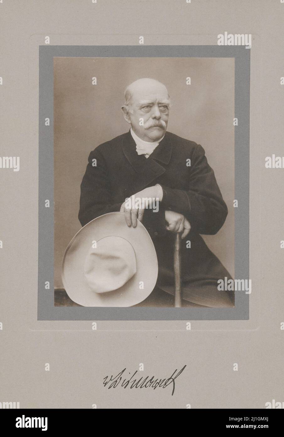 Foto d'epoca di otto von Bismarck, 1900 Foto Stock