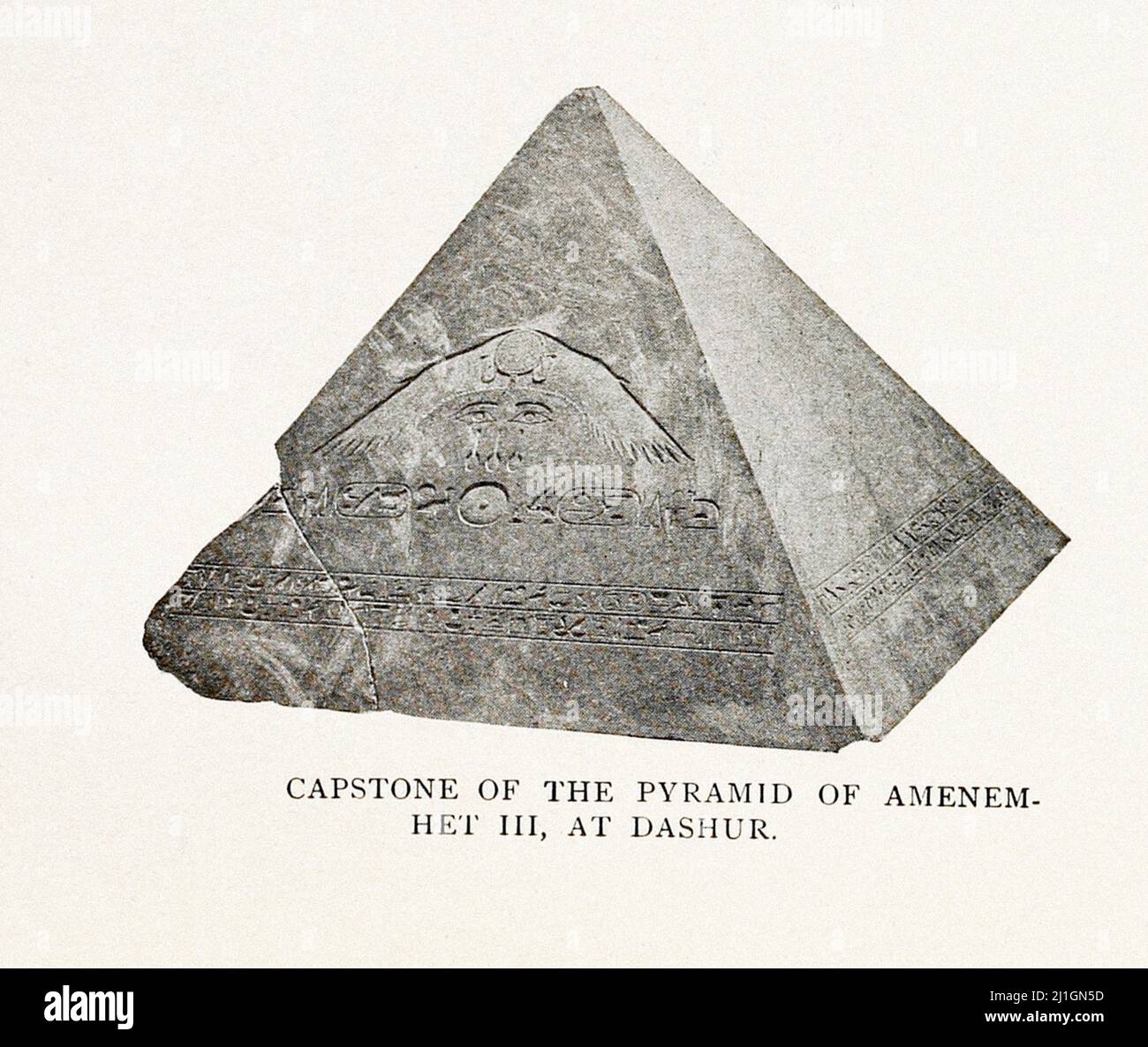 Antico Egitto. Il Medio Regno. XII periodo dinastia (secoli XX-XVIII a.C.). Cappone della piramide di Amenemhet III, a Dashur Foto Stock