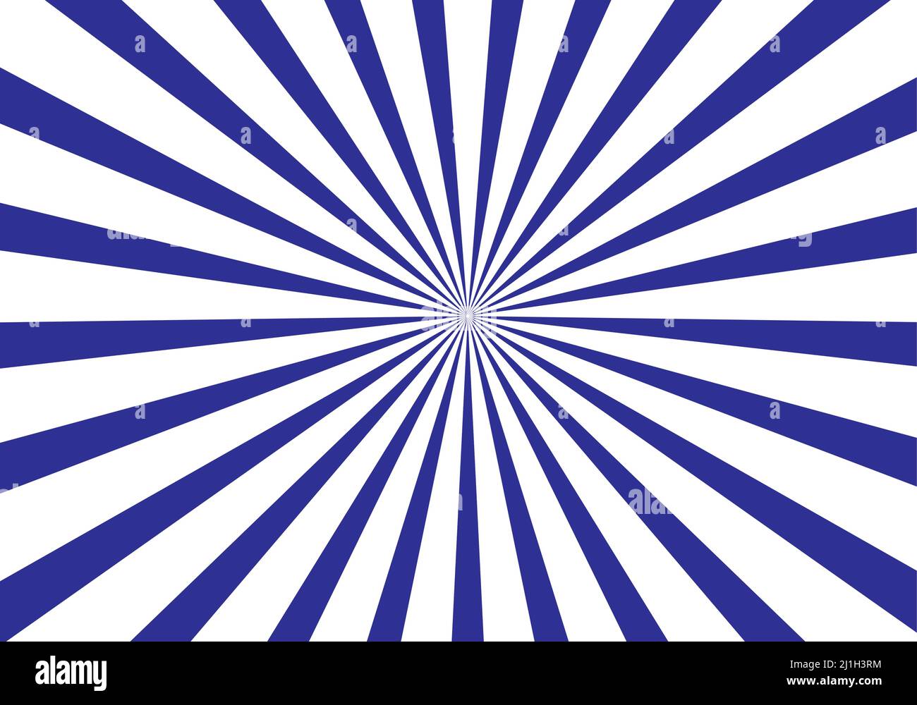 sfondo blu sunburst retro bianco Illustrazione Vettoriale