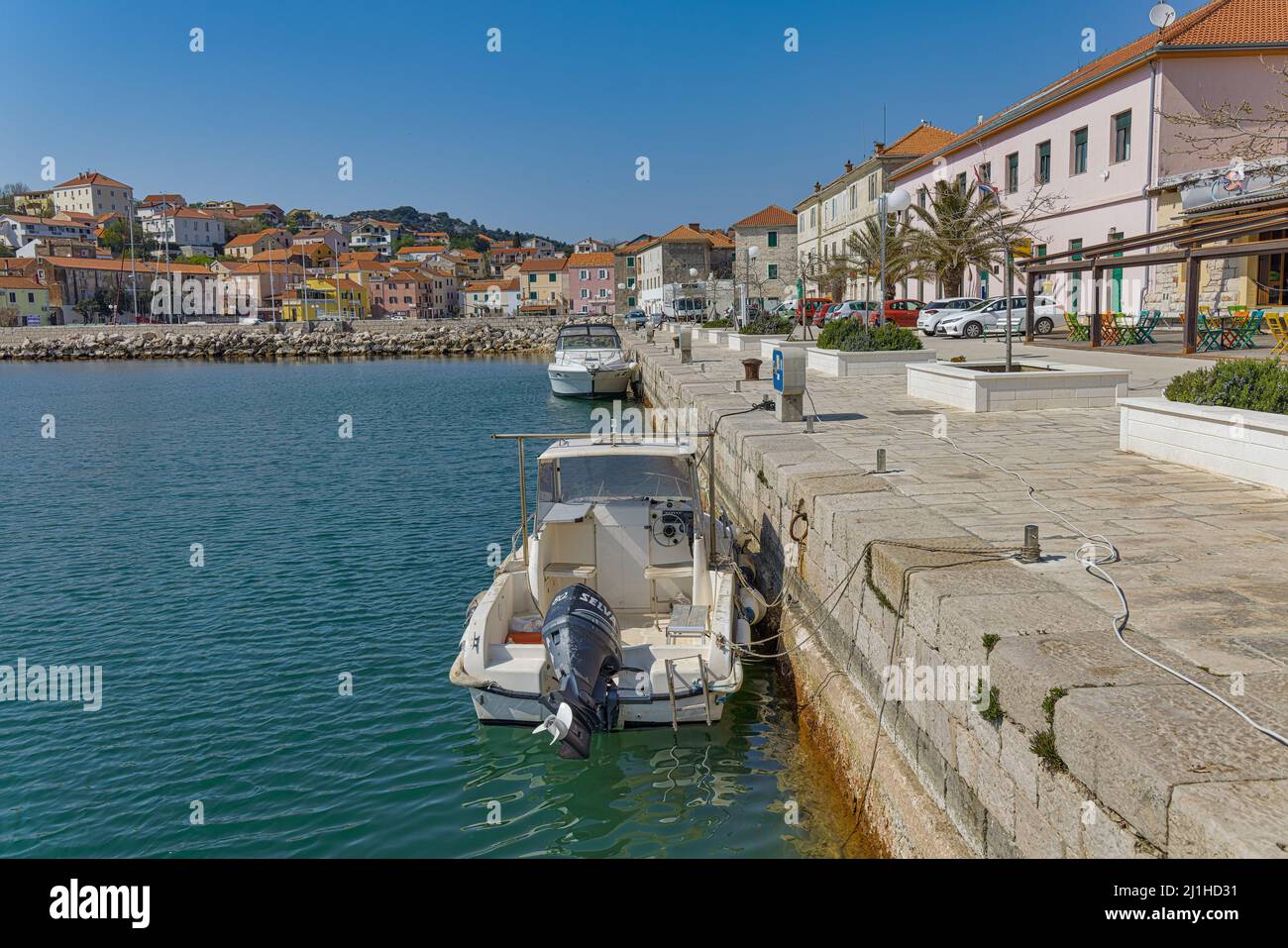 Porto della città vecchia di sali a Dugi Otok Croazia Foto Stock