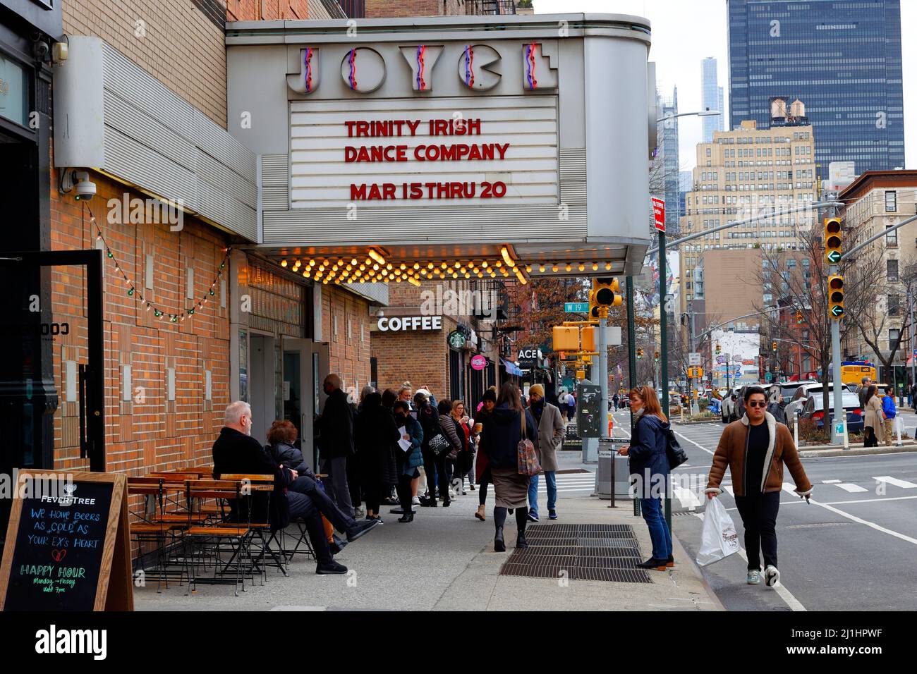 Joyce Theater, 175 8th Ave, New York, NYC foto di un luogo per le arti dello spettacolo nel quartiere Chelsea a Manhattan. Foto Stock