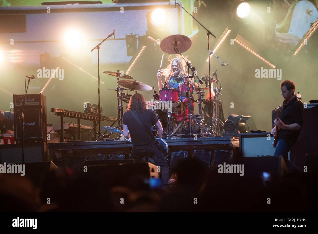 5 settembre 2021: 5th settembre 2021, Napa CA USA - i Foo Fighters suonano dal vivo al BottleRock Napa Valley Festival (Credit Image: © Jerome Brunet/ZUMA Press Wire) Foto Stock