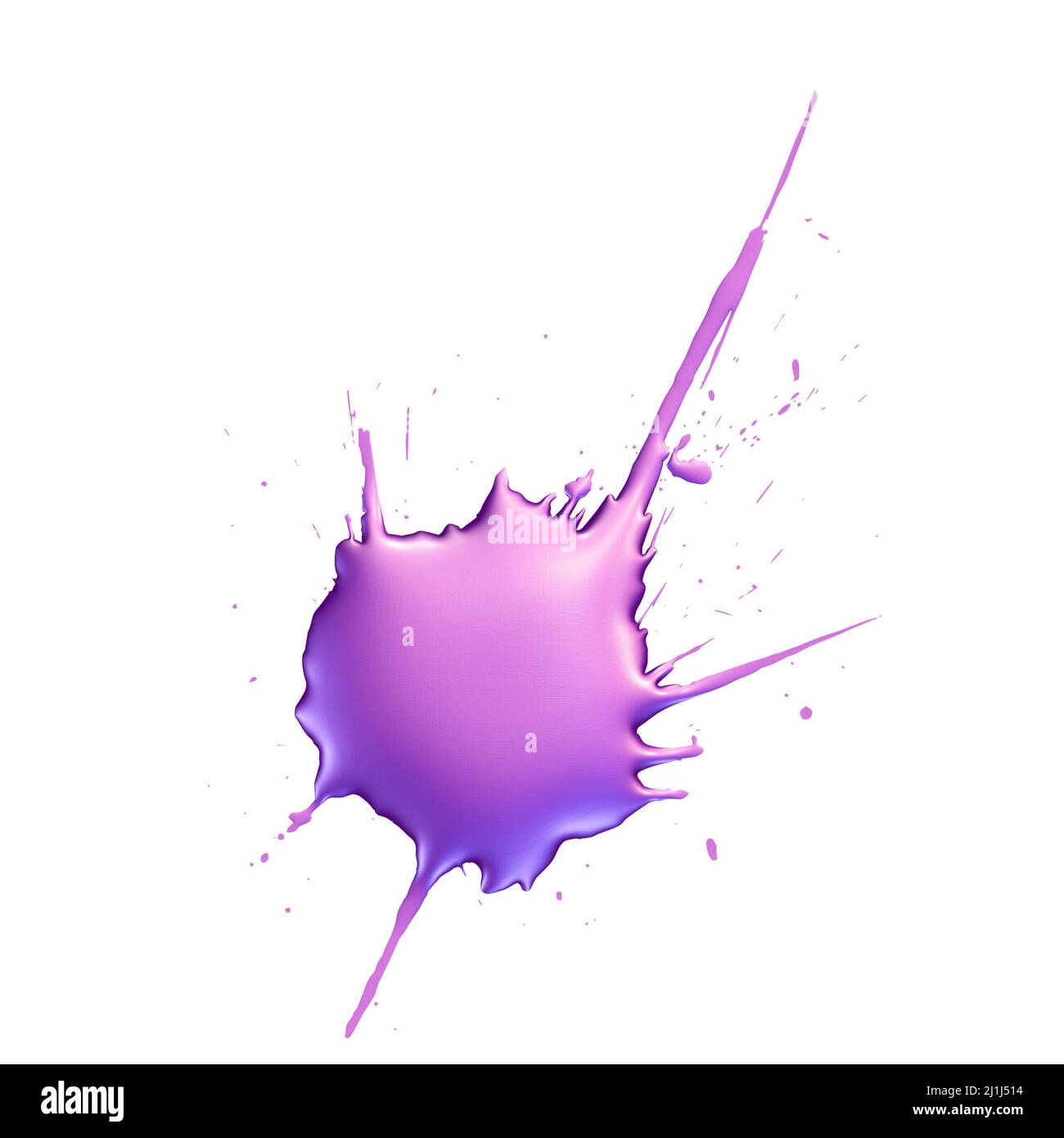 macchie di inchiostro viola, illustrazione 3d su sfondo bianco Foto stock -  Alamy