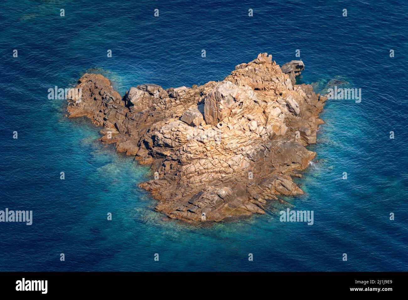 Riserva Naturale di Scandola, Isola di Corsica. Seascape, Francia meridionale Foto Stock