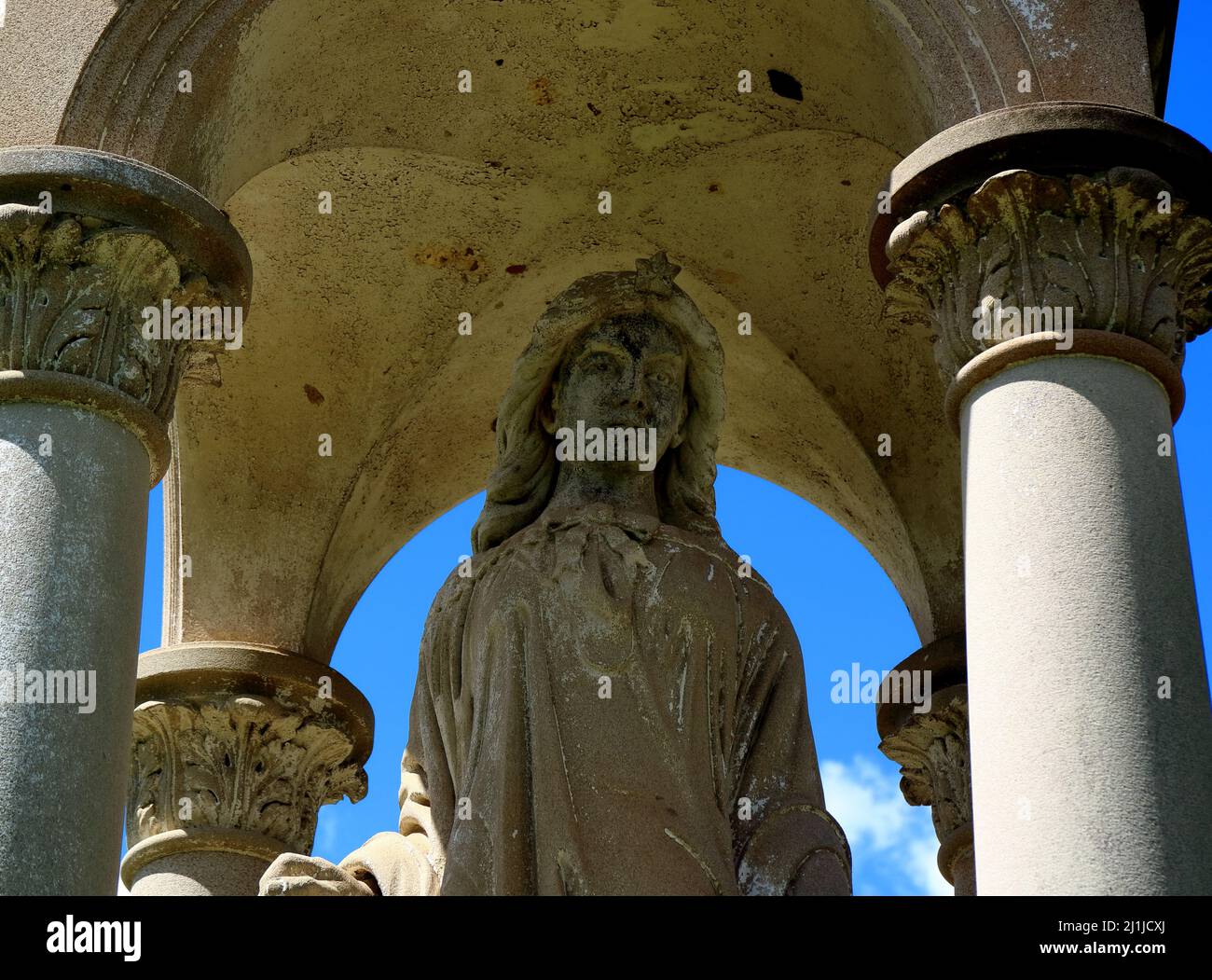 Tomba presso lo storico cimitero di Toowong a Brisbane in Australia Foto Stock