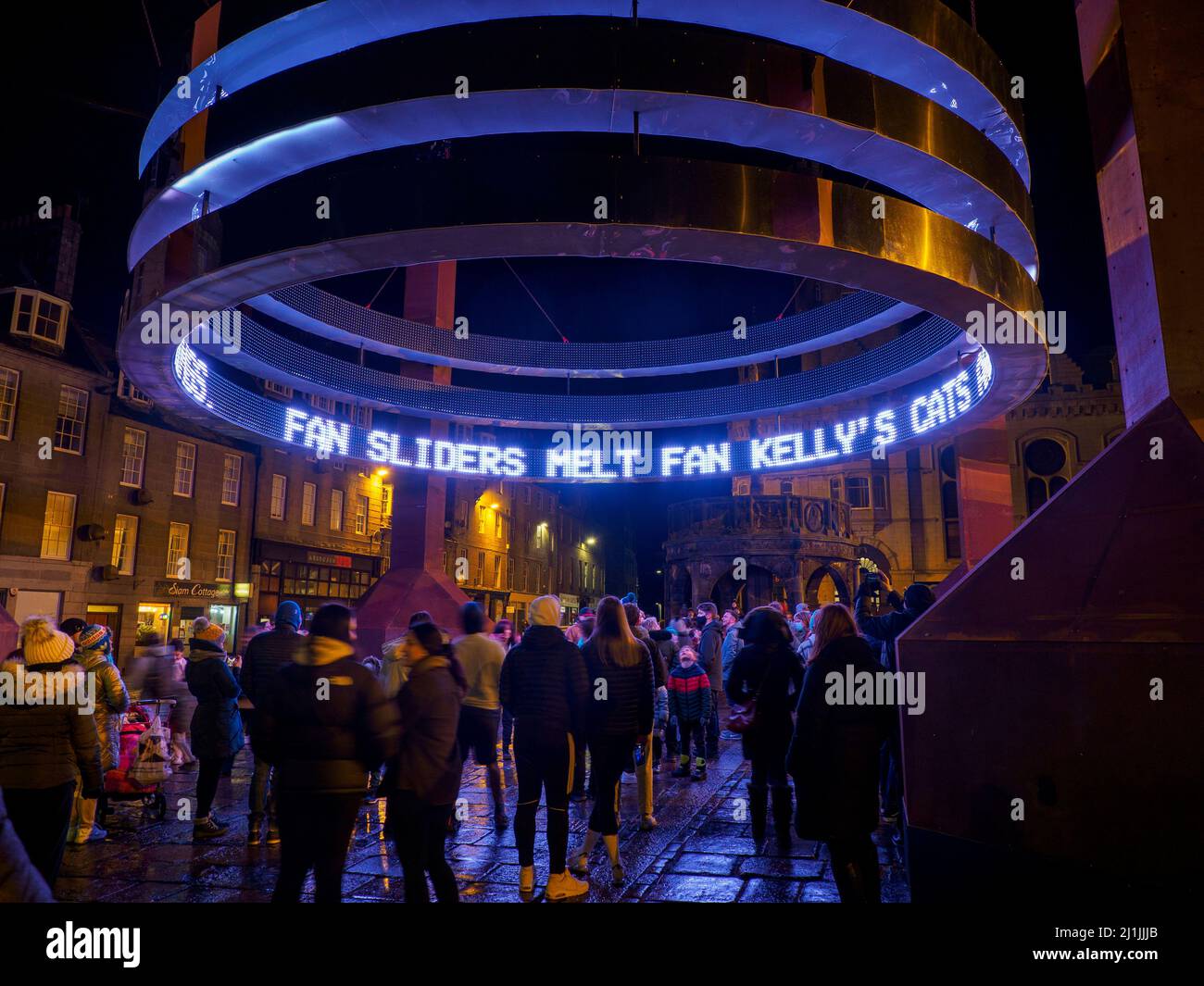 LO SPECTRA Light Festival di Aberdeen, Scozia Foto Stock