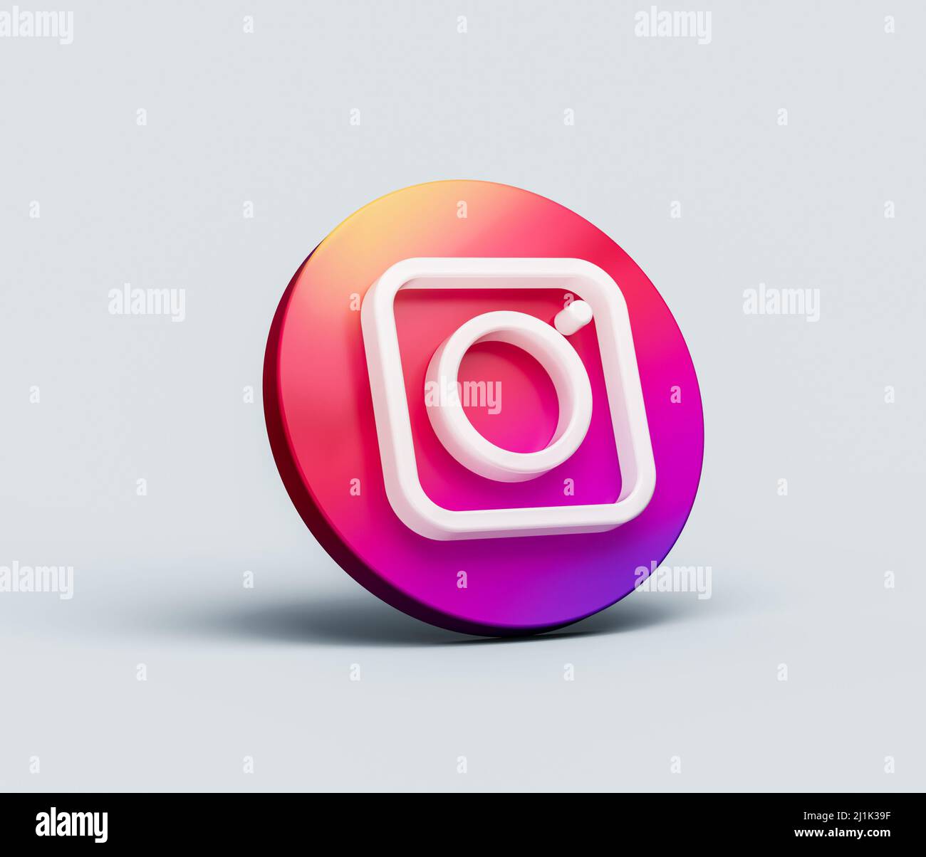 Un logo Instagram o un'icona isolata su sfondo bianco - banner e simbolo dei social media Foto Stock
