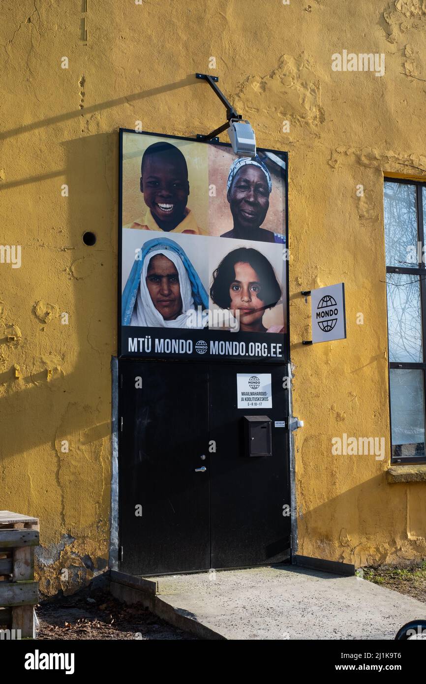 Ufficio mondo nel distretto di Telliskivi. Foto Stock