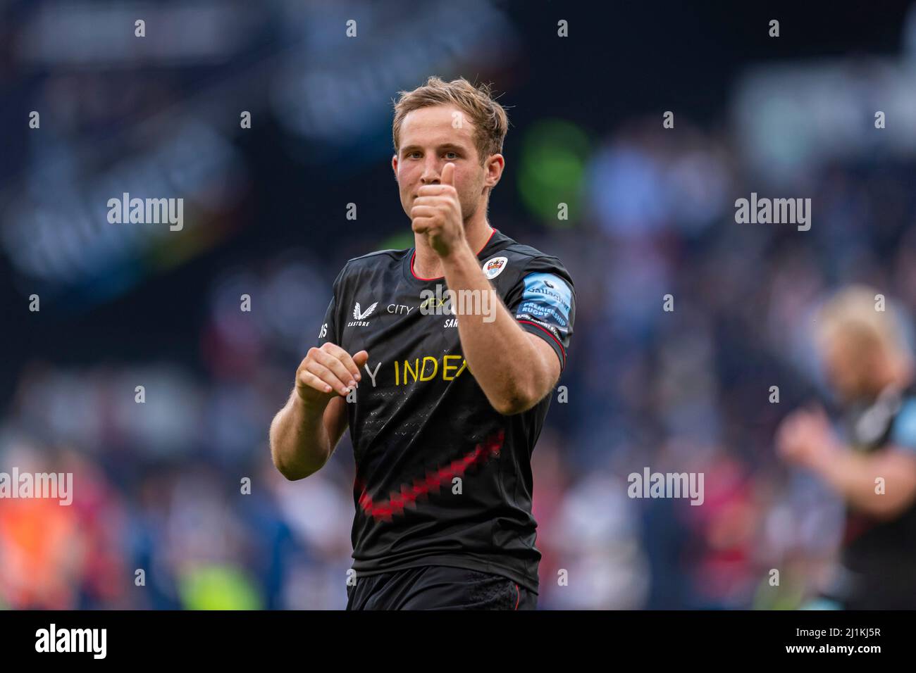LONDRA, REGNO UNITO. 26th, Mar 2022. Aled Davies di Saracens durante Gallagher Premiership Rugby - Saracens vs Bristol Bears al Tottenham Hotspur Stadium Sabato, 26 marzo 2022. LONDRA INGHILTERRA. Credit: Taka G Wu/Alamy Live News Foto Stock