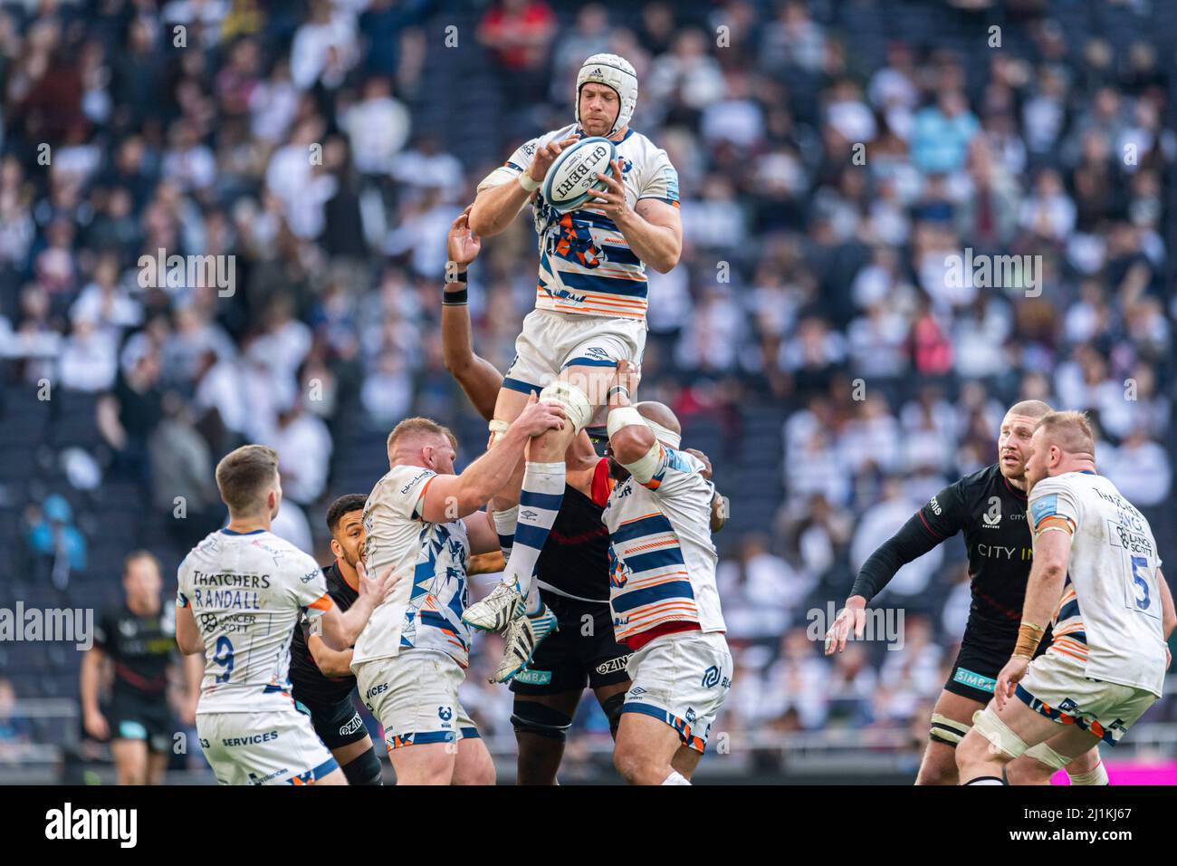 LONDRA, REGNO UNITO. 26th, Mar 2022. Chris VUI di Bristol Bears durante Gallagher Premiership Rugby - Saracens vs Bristol Bears al Tottenham Hotspur Stadium Sabato, 26 Marzo 2022. LONDRA INGHILTERRA. Credit: Taka G Wu/Alamy Live News Foto Stock