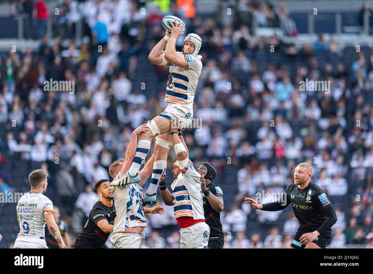 LONDRA, REGNO UNITO. 26th, Mar 2022. Chris VUI di Bristol Bears durante Gallagher Premiership Rugby - Saracens vs Bristol Bears al Tottenham Hotspur Stadium Sabato, 26 Marzo 2022. LONDRA INGHILTERRA. Credit: Taka G Wu/Alamy Live News Foto Stock